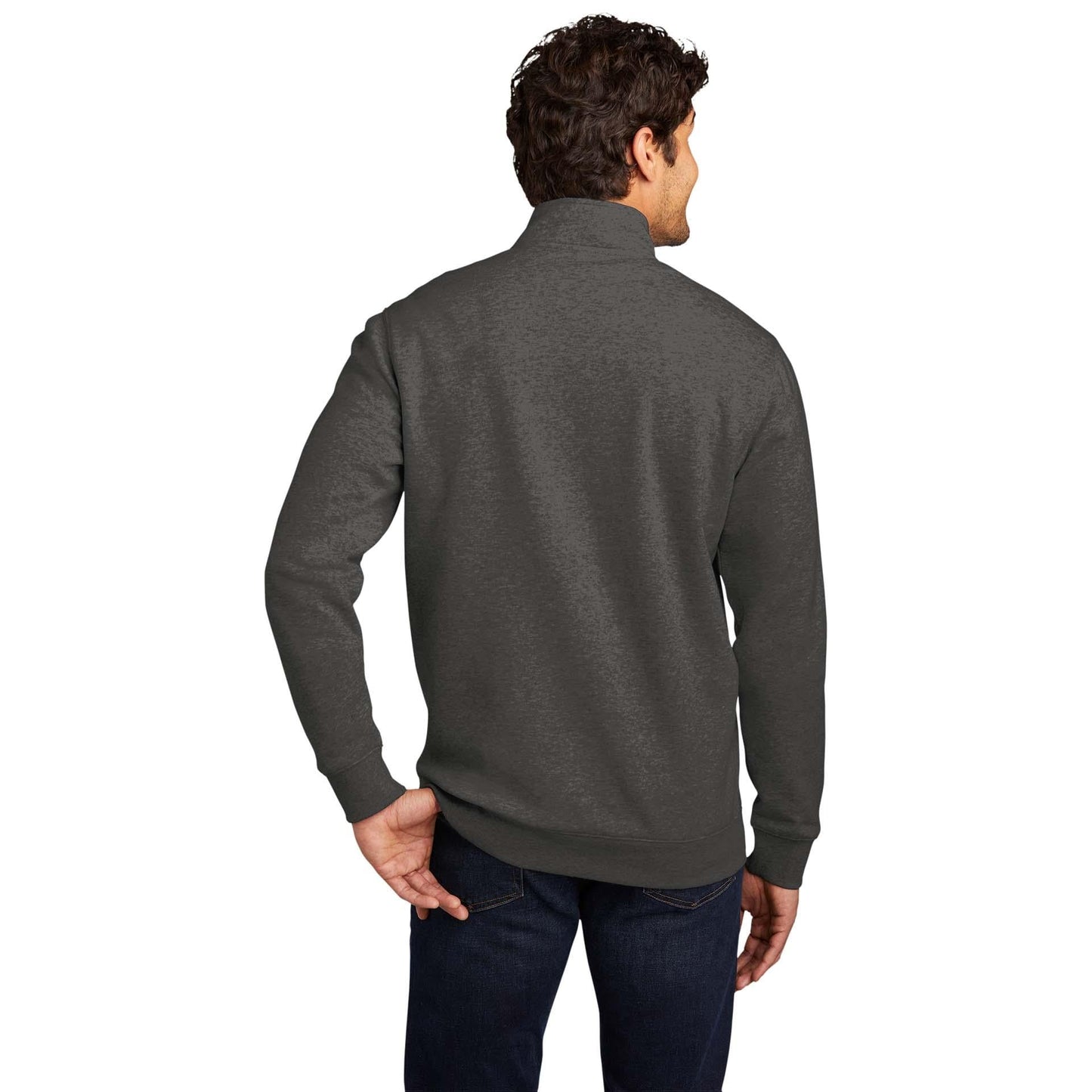 Jet Black Sweatshirt - District - Soft Fleece - Quality Fabric