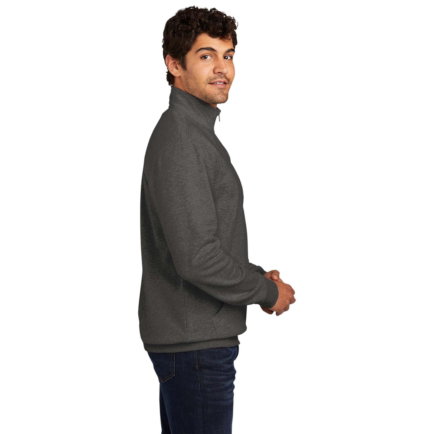 Jet Black Sweatshirt - District - Soft Fleece - Quality Fabric