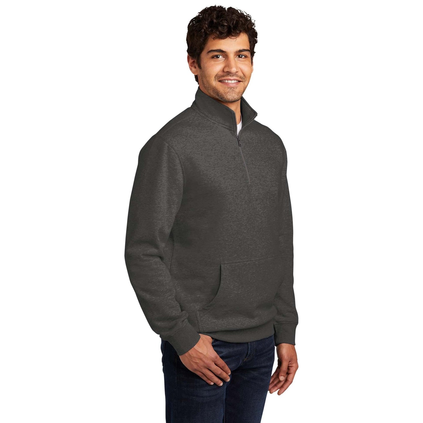 Jet Black Sweatshirt - District - Soft Fleece - Quality Fabric