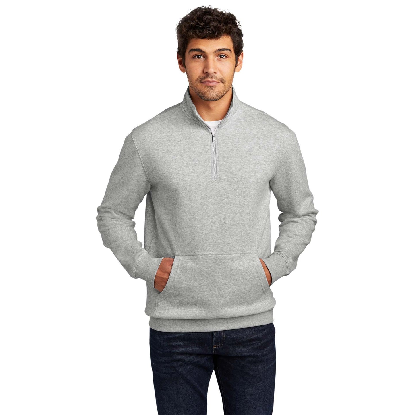 Jet Black Sweatshirt - District - Soft Fleece - Quality Fabric