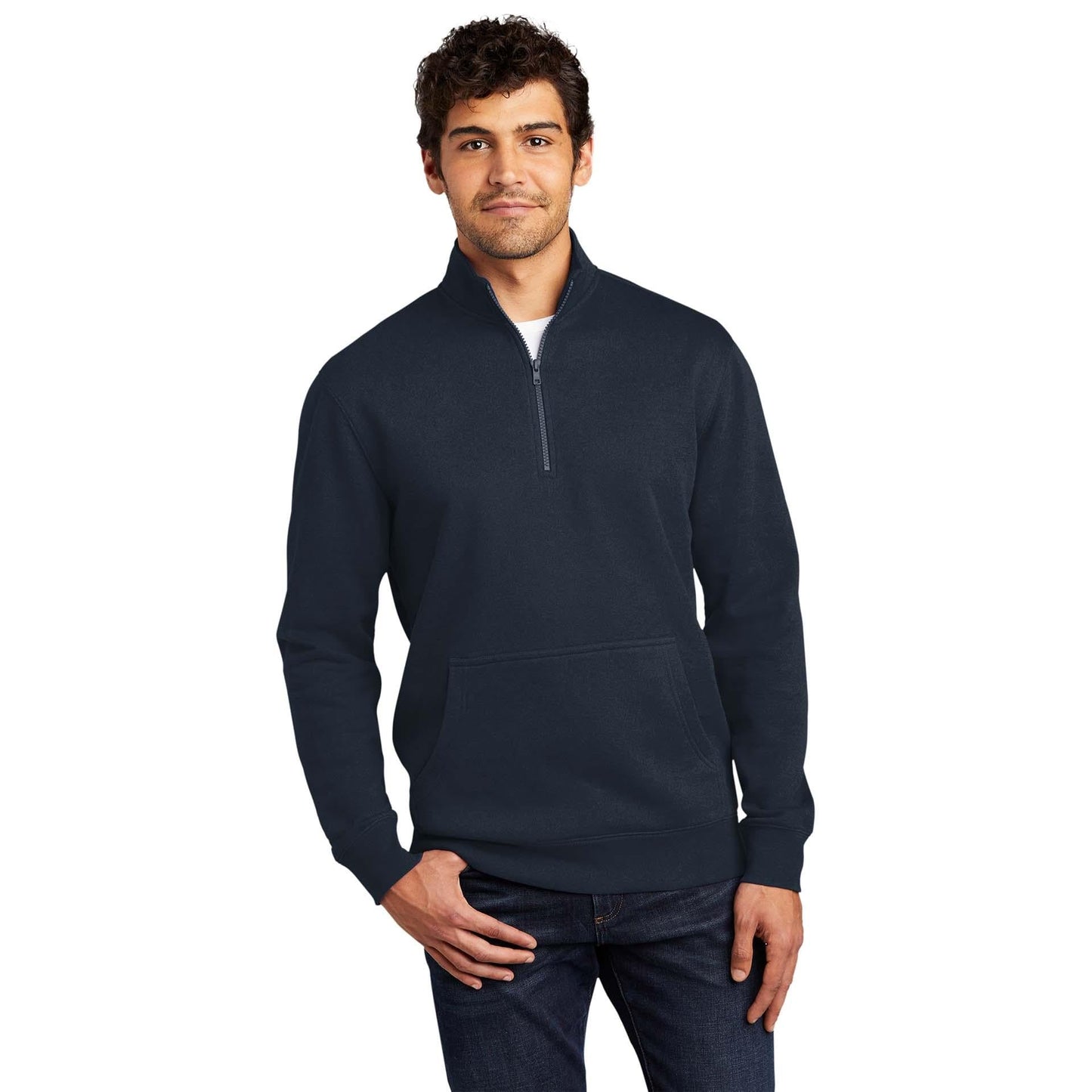 Jet Black Sweatshirt - District - Soft Fleece - Quality Fabric