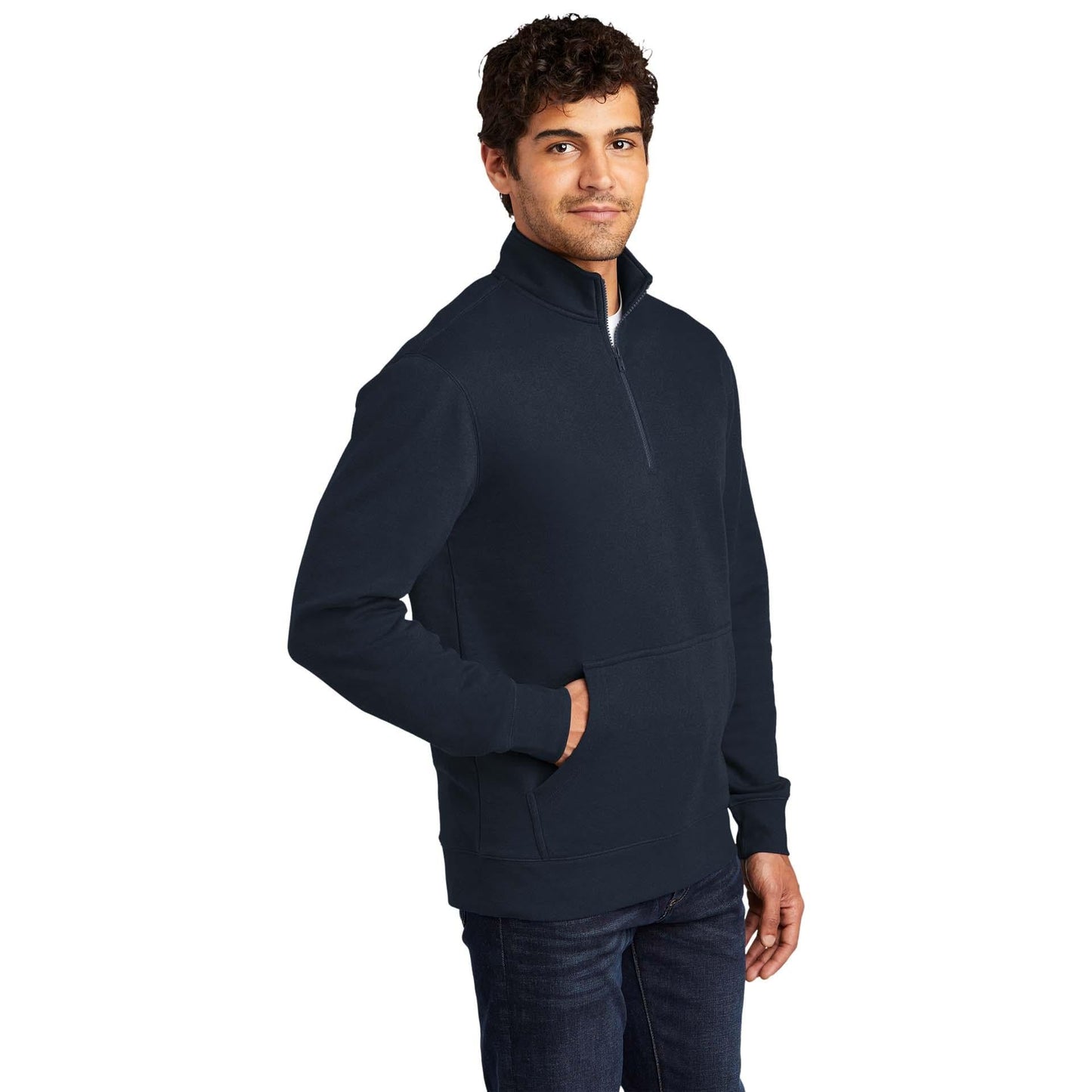 Jet Black Sweatshirt - District - Soft Fleece - Quality Fabric