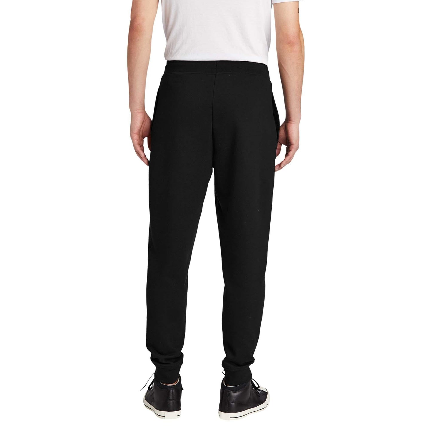 Black Sweatpants - District - Cozy Fleece Joggers - Soft Wear