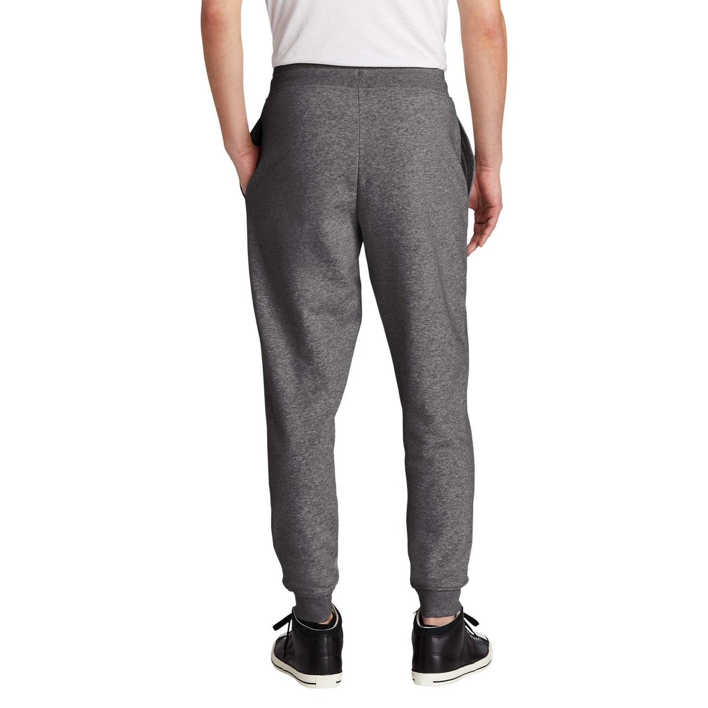 Black Sweatpants - District - Cozy Fleece Joggers - Soft Wear