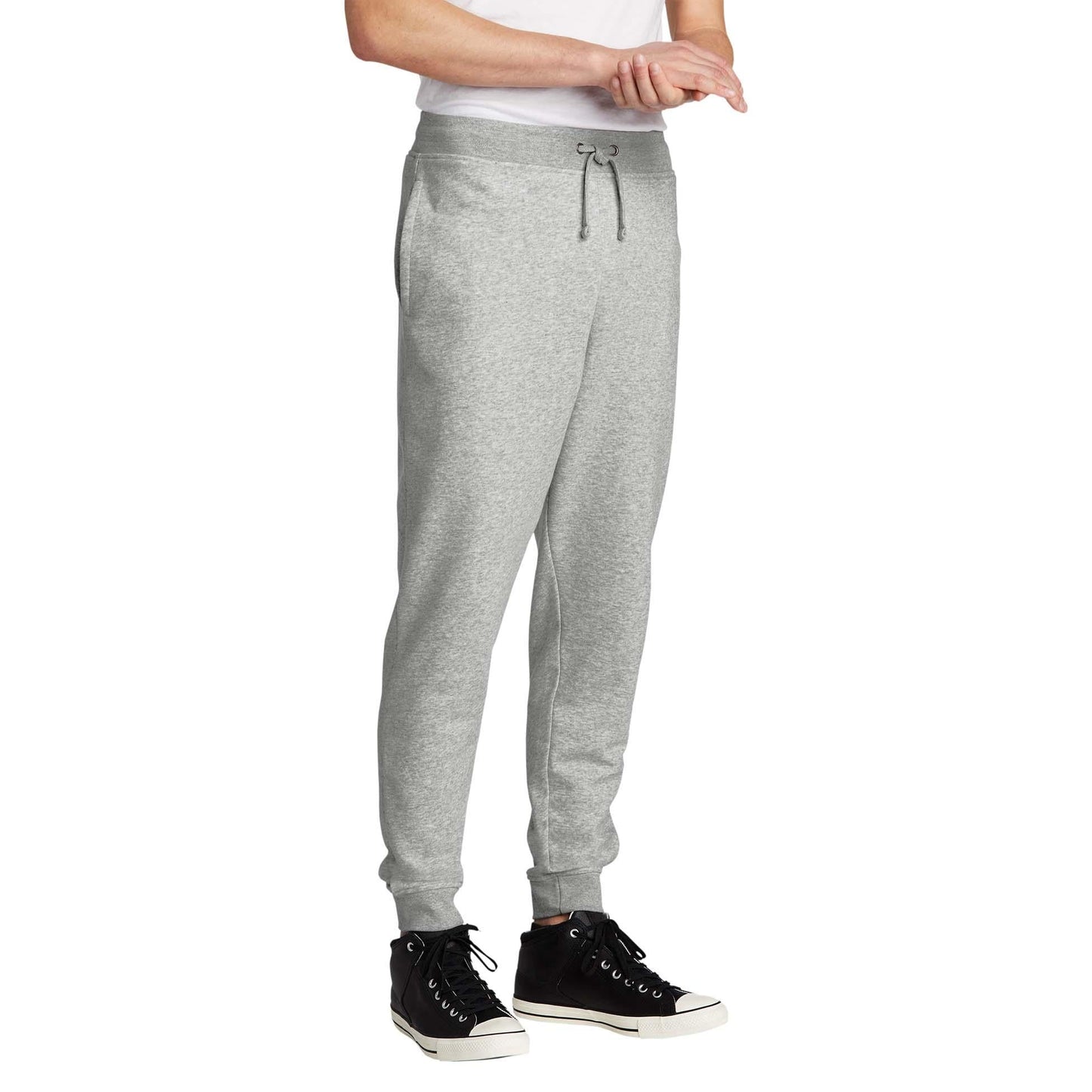 Black Sweatpants - District - Cozy Fleece Joggers - Soft Wear