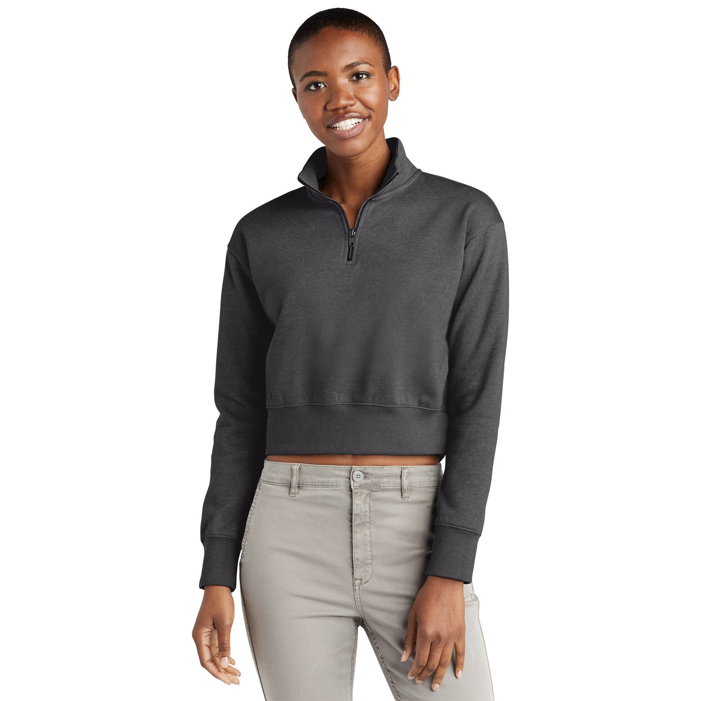 Black Sweatshirts - District - Stylish Fleece Design