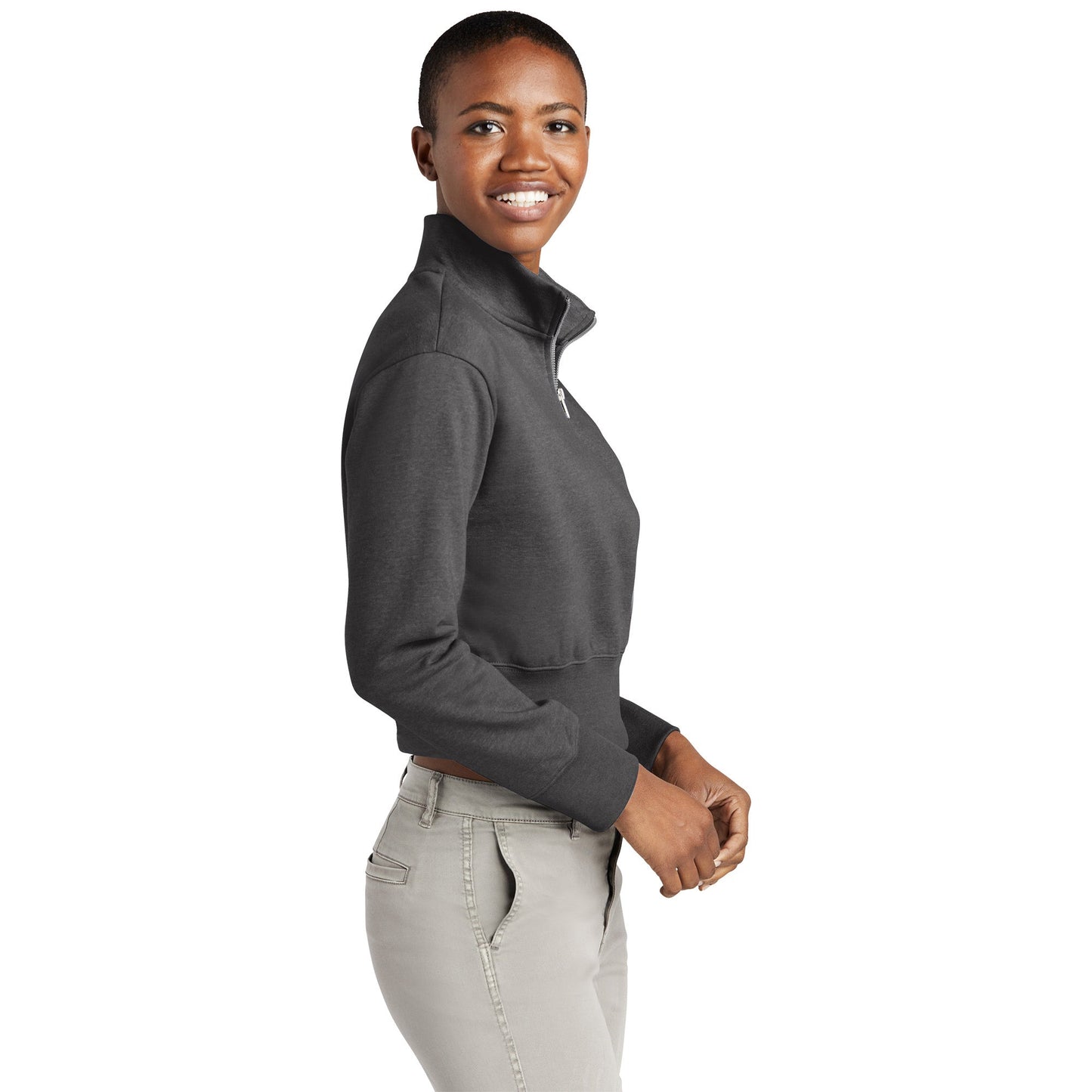 Black Sweatshirts - District - Stylish Fleece Design