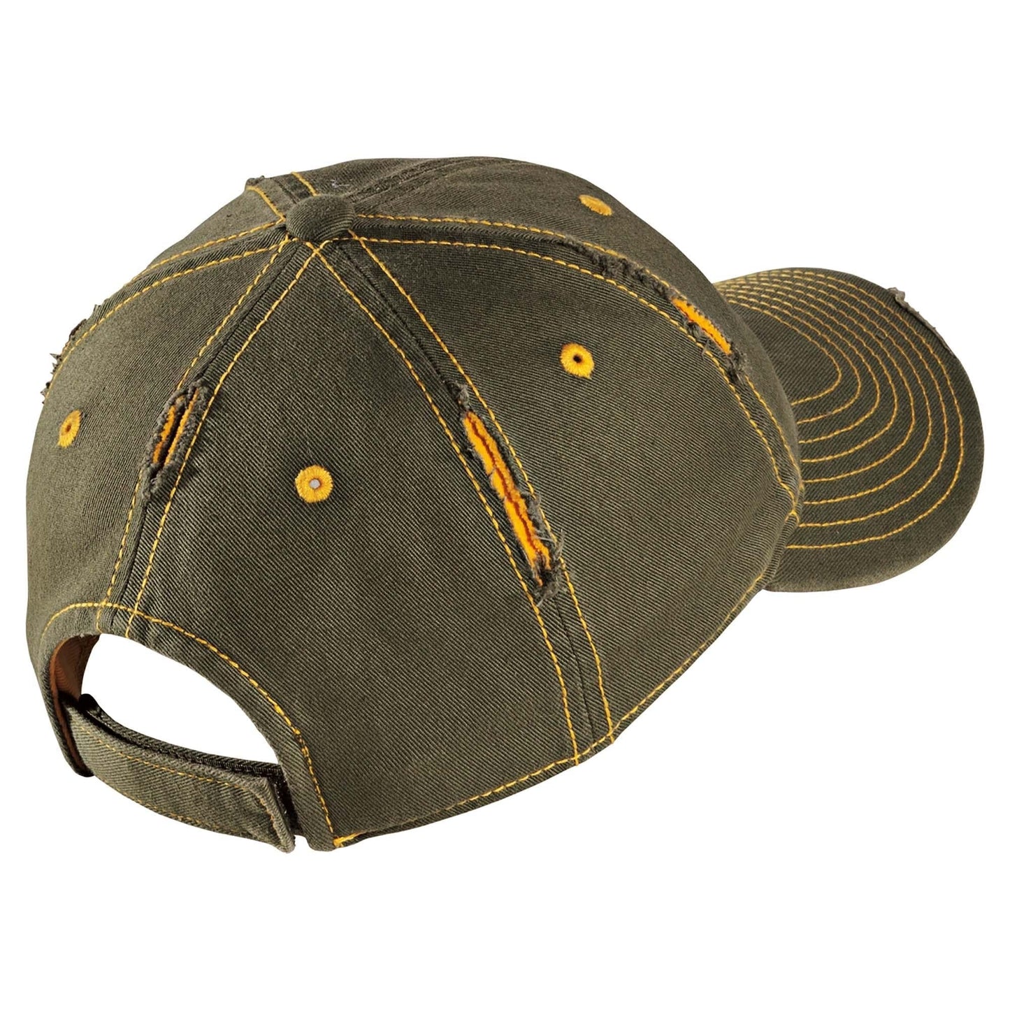 Black/Chrome Distressed Cap - District - Stylish Design