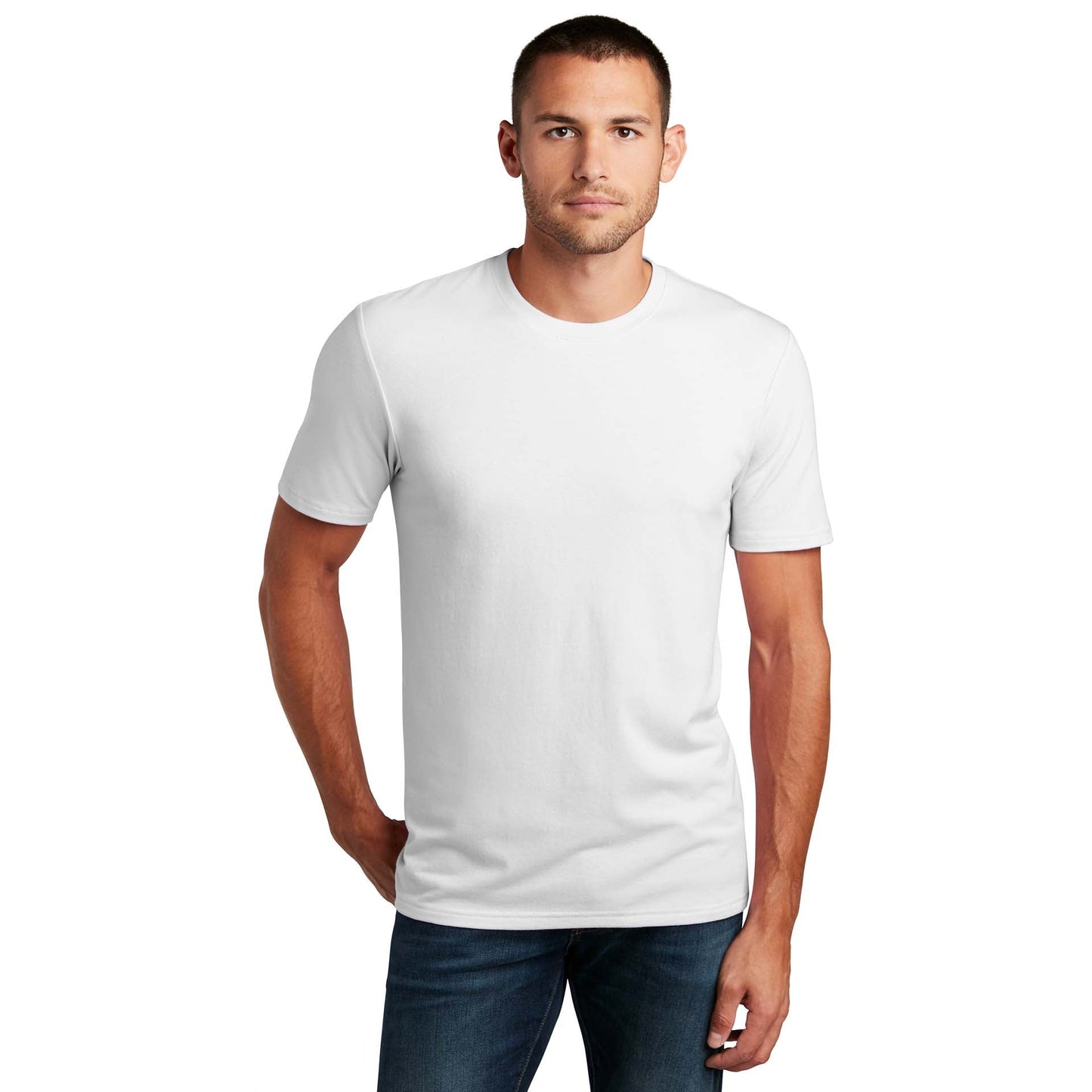 Black T-Shirts - District - Comfortable Flex Tee