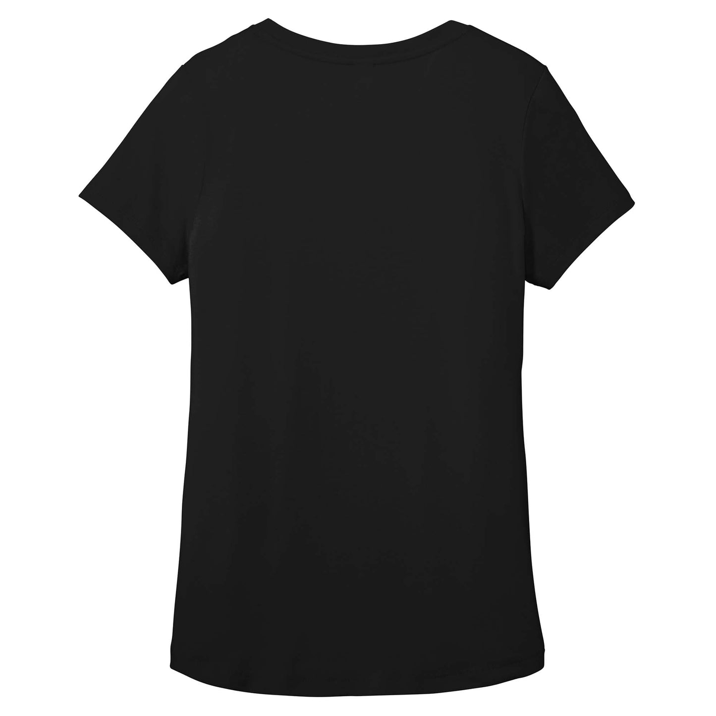 Black T-Shirt - District - Soft Flex Scoop Neck Design