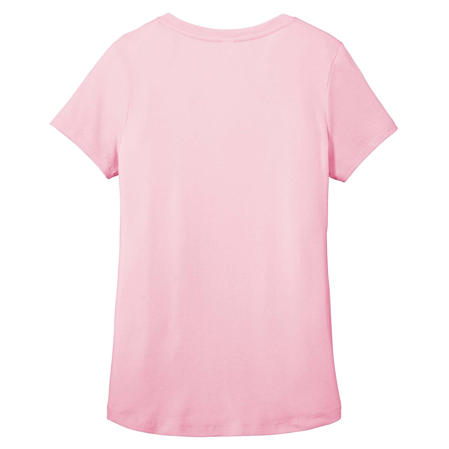 Black T-Shirt - District - Soft Flex Scoop Neck Design