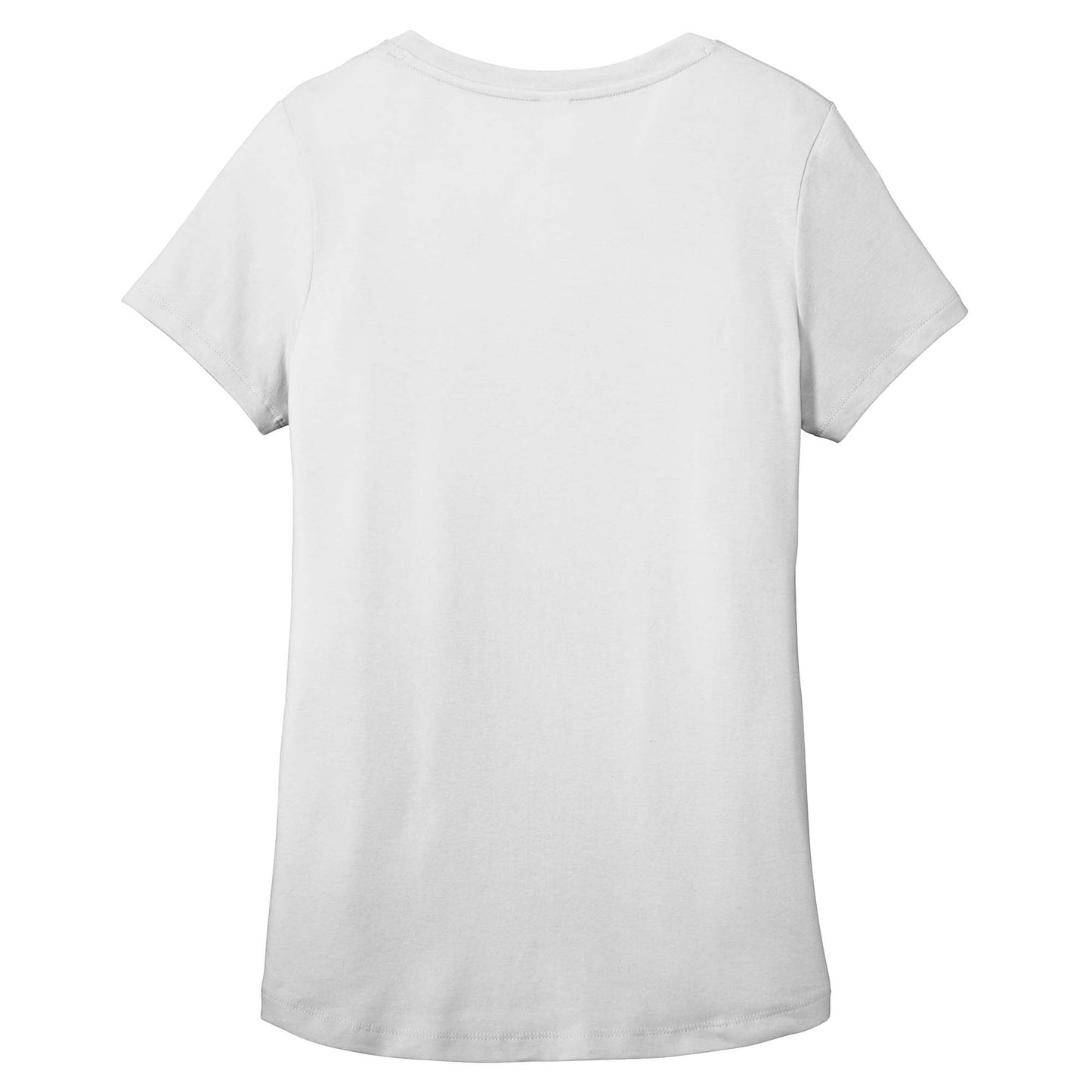 Black T-Shirt - District - Soft Flex Scoop Neck Design
