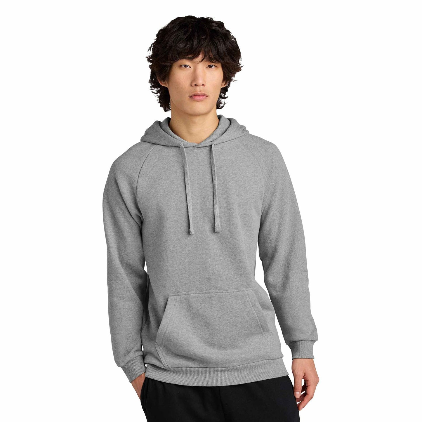 Jet Black Sweatshirt - District - Soft Fleece Fabric