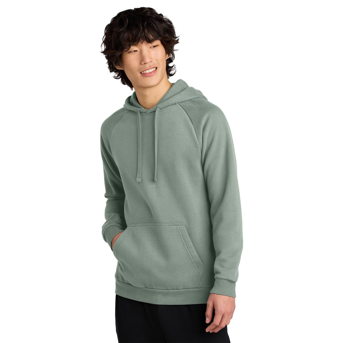 Jet Black Sweatshirt - District - Soft Fleece Fabric