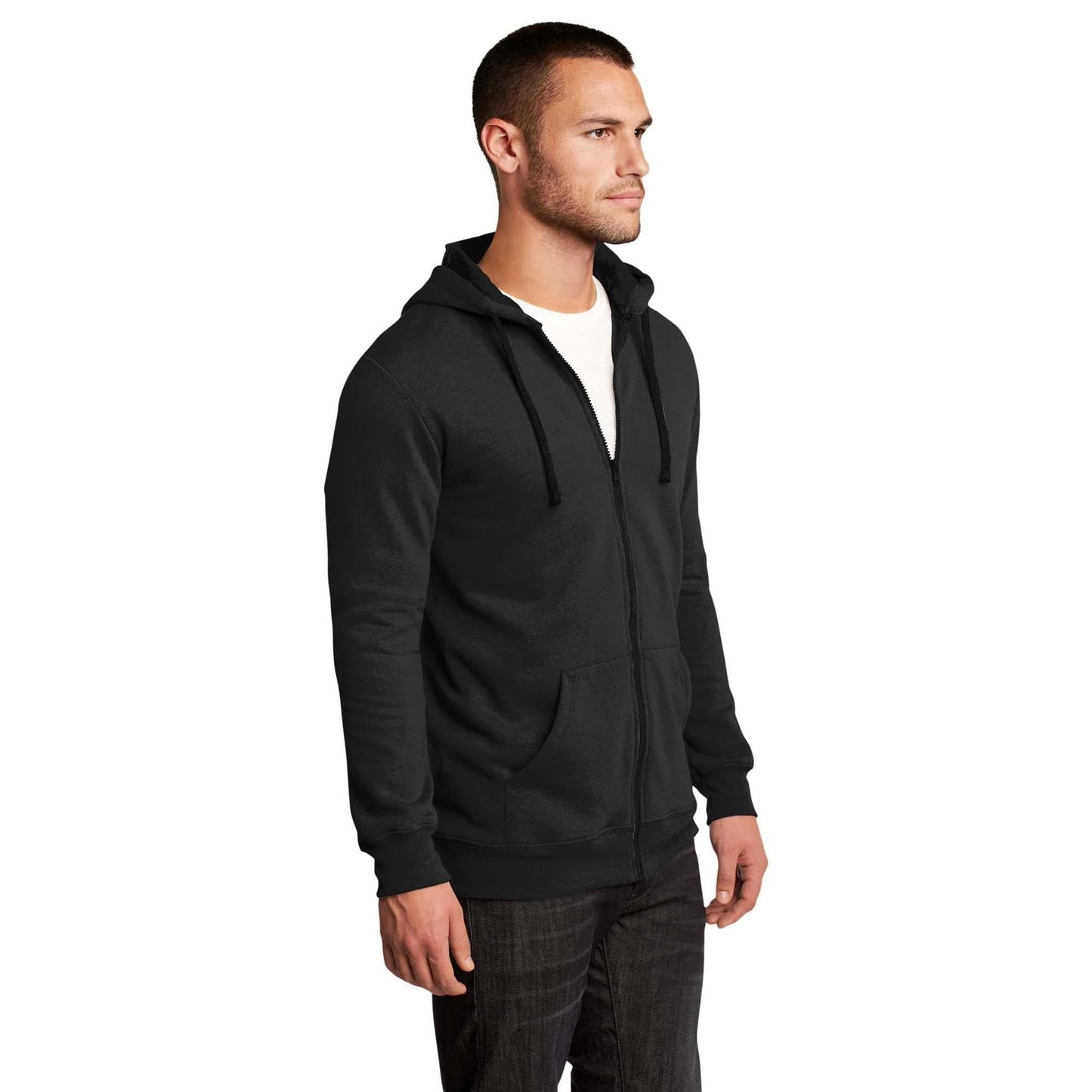 Black Sweatshirts - District - Fleece Hoodie - Cozy Style