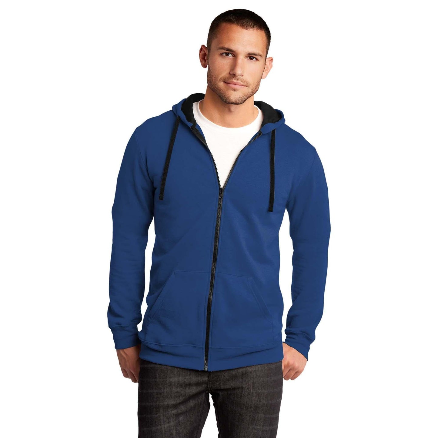 Black Sweatshirts - District - Fleece Hoodie - Cozy Style