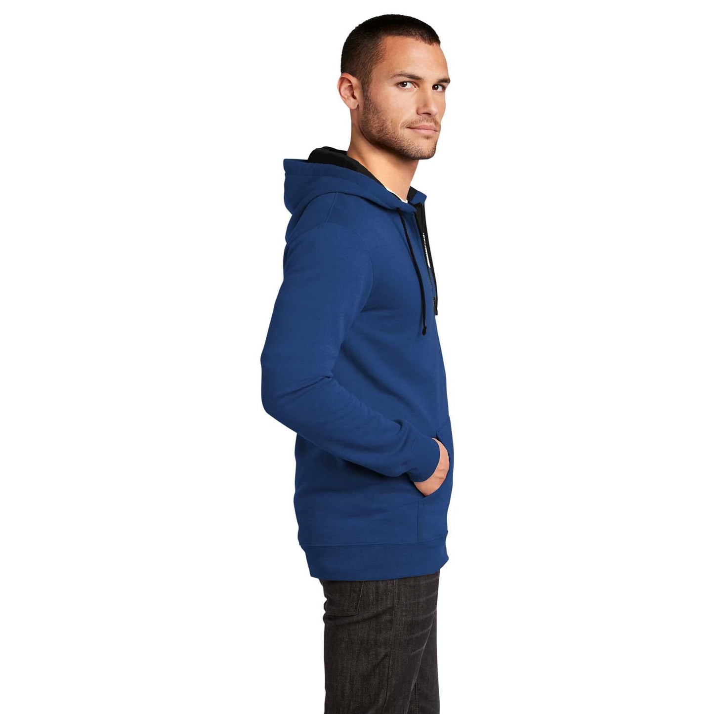 Black Sweatshirts - District - Fleece Hoodie - Cozy Style