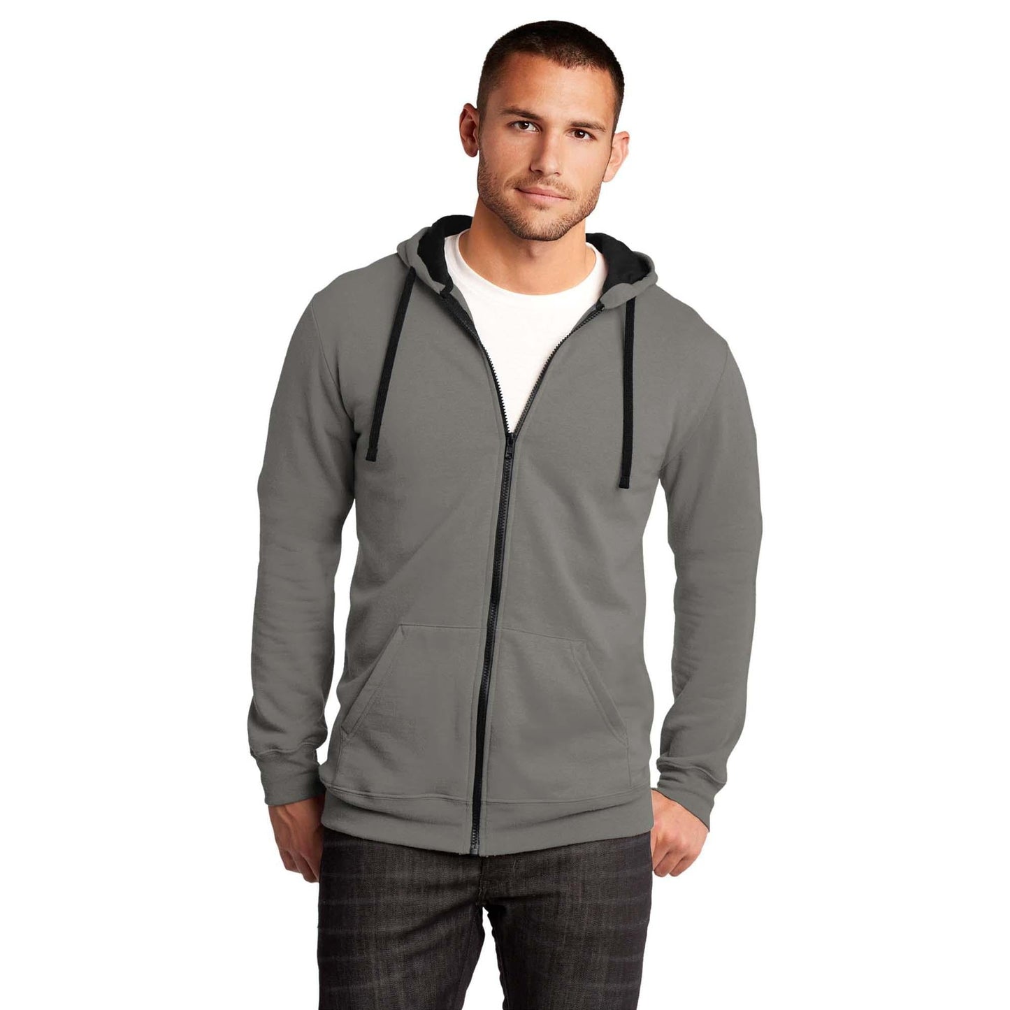 Black Sweatshirts - District - Fleece Hoodie - Cozy Style