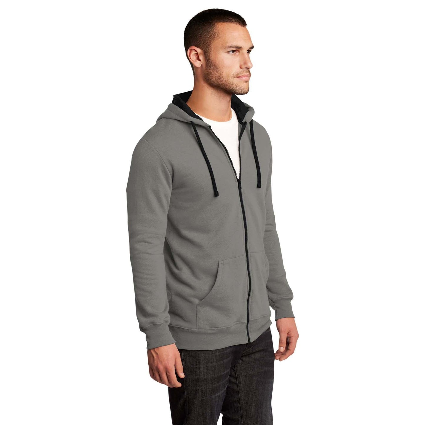 Black Sweatshirts - District - Fleece Hoodie - Cozy Style