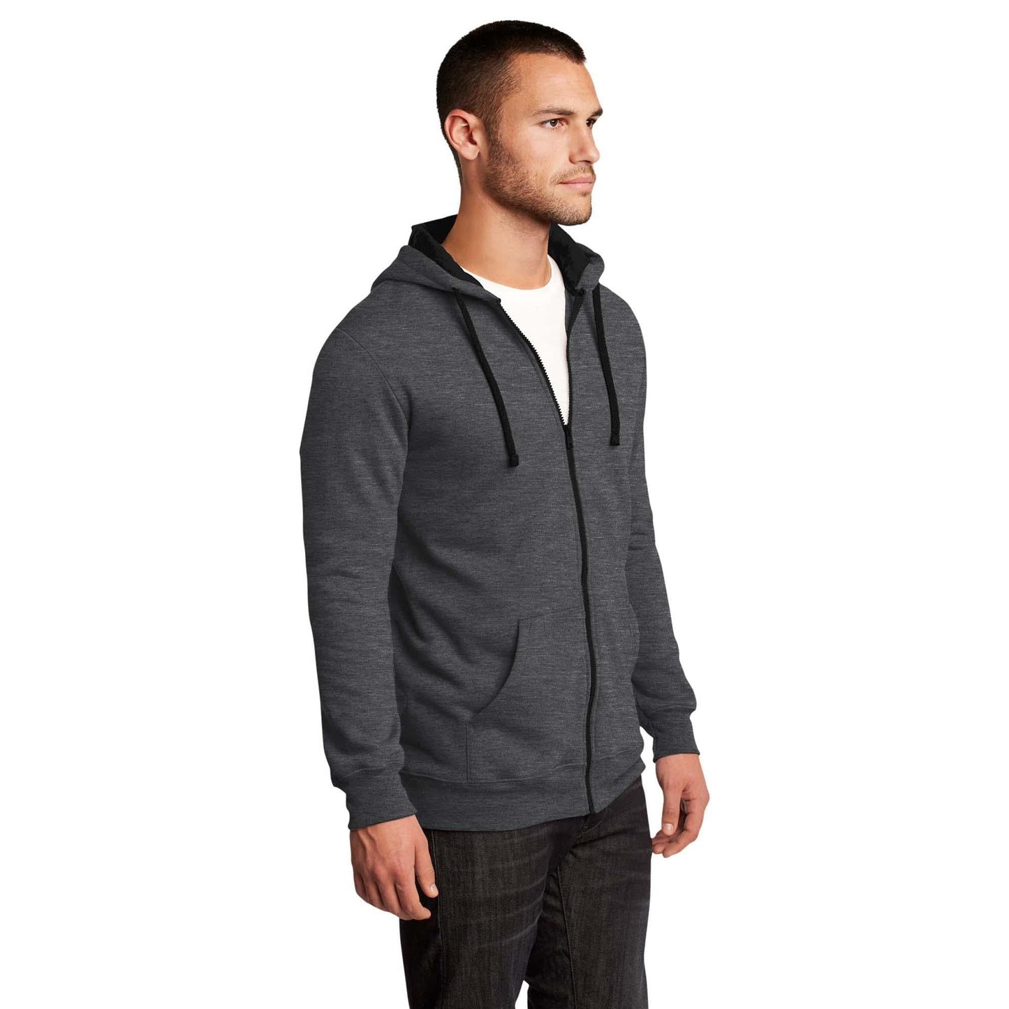 Black Sweatshirts - District - Fleece Hoodie - Cozy Style