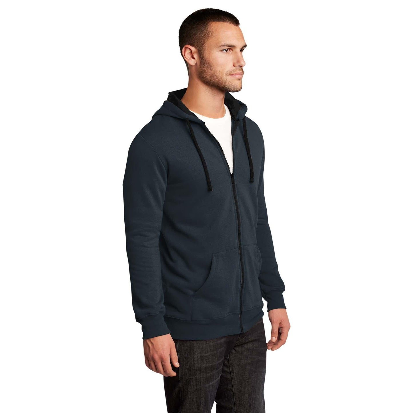 Black Sweatshirts - District - Fleece Hoodie - Cozy Style