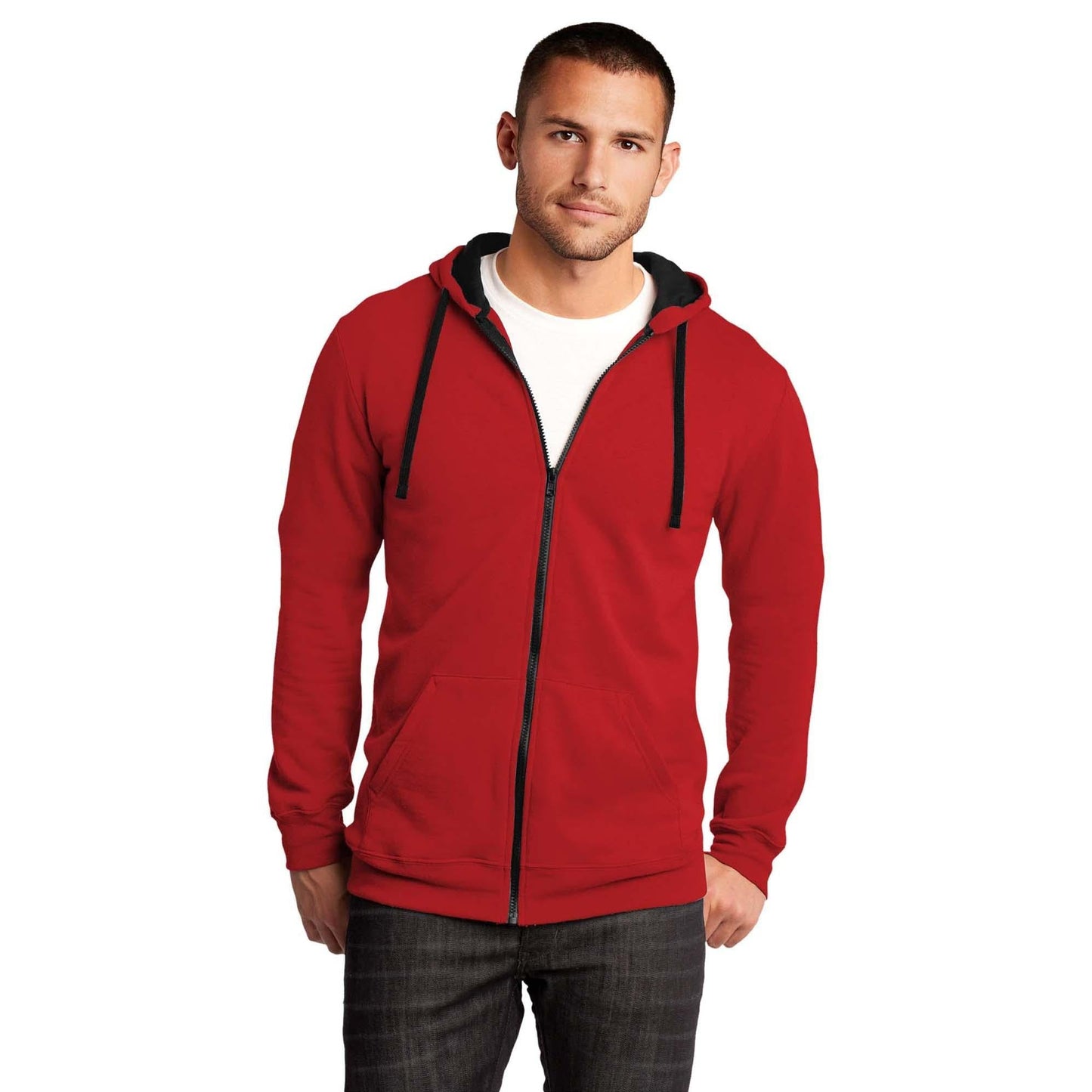 Black Sweatshirts - District - Fleece Hoodie - Cozy Style