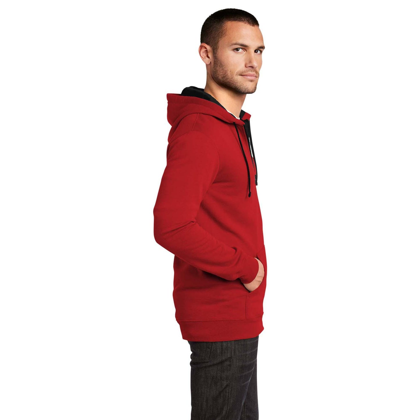 Black Sweatshirts - District - Fleece Hoodie - Cozy Style