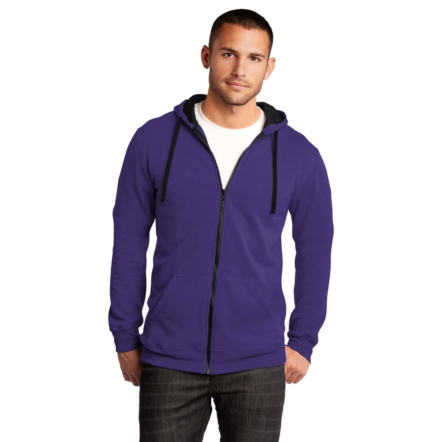 Black Sweatshirts - District - Fleece Hoodie - Cozy Style