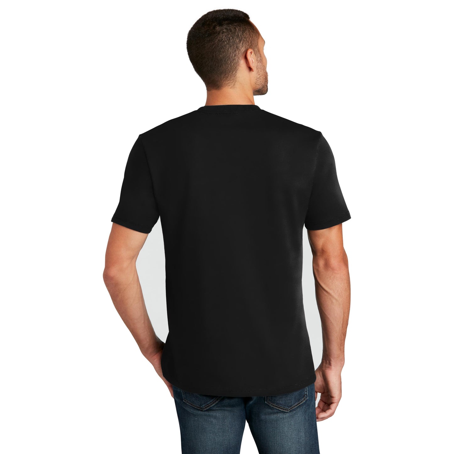 Black T-Shirts - District - Recycled Cotton Blend
