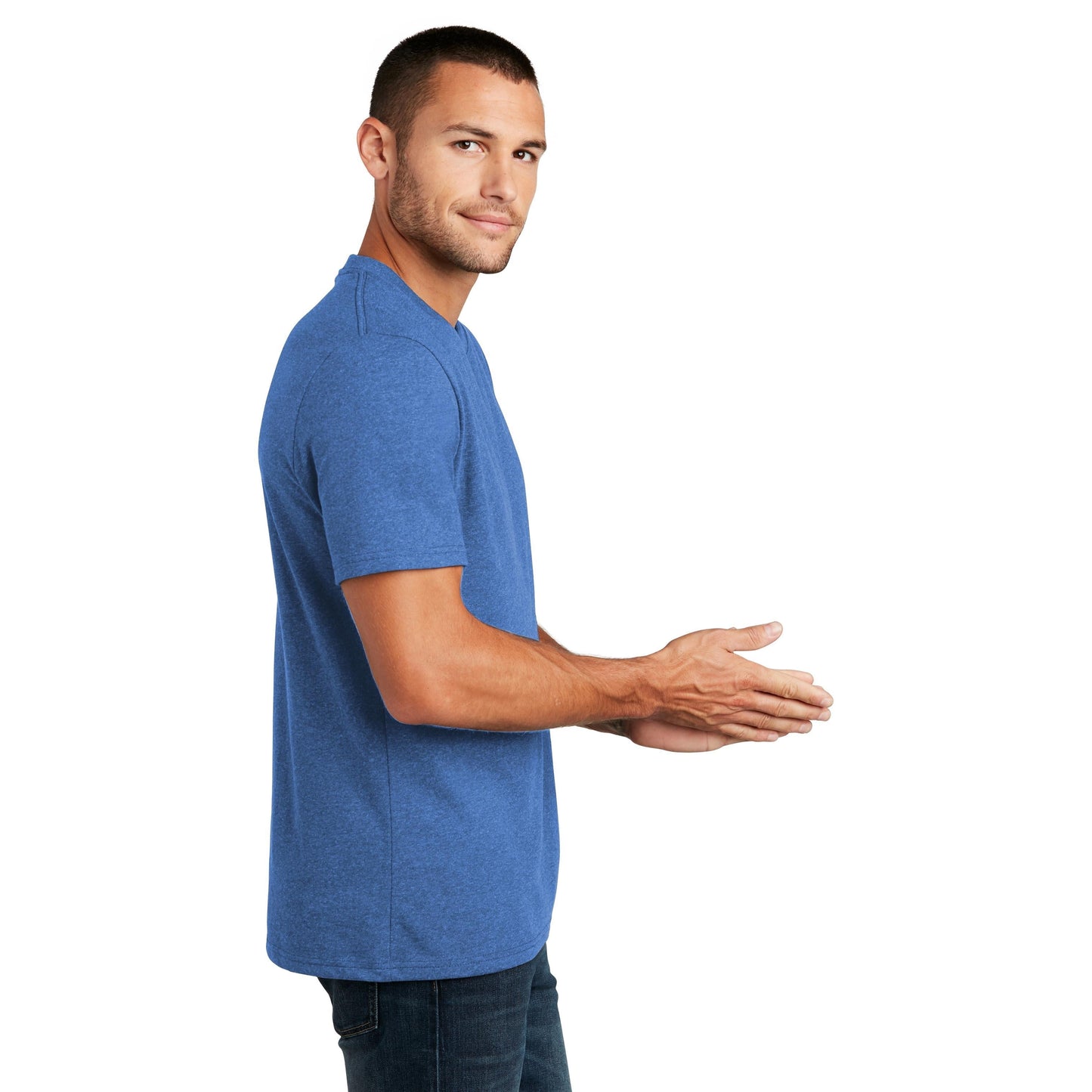 Black T-Shirts - District - Recycled Cotton Blend