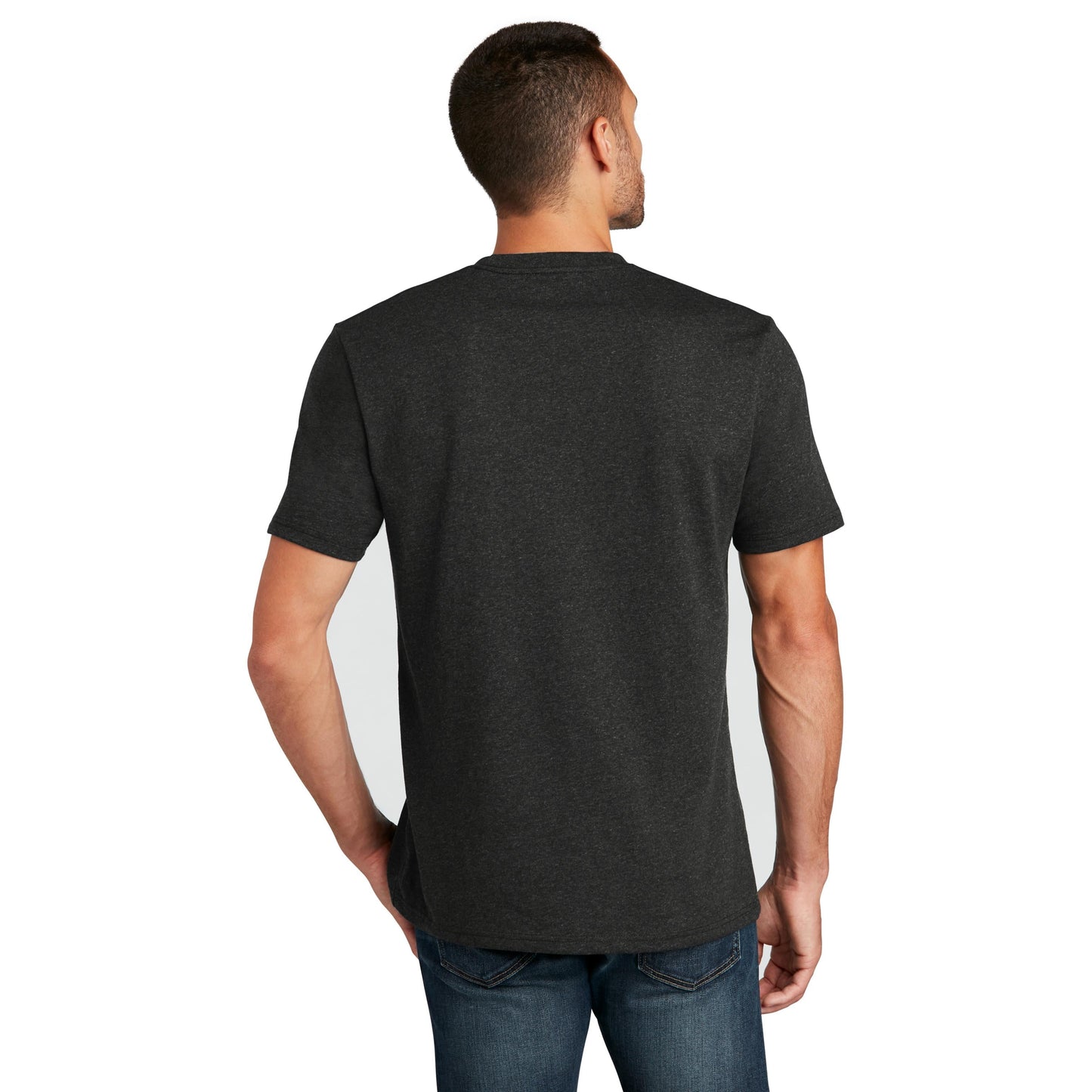 Black T-Shirts - District - Recycled Cotton Blend
