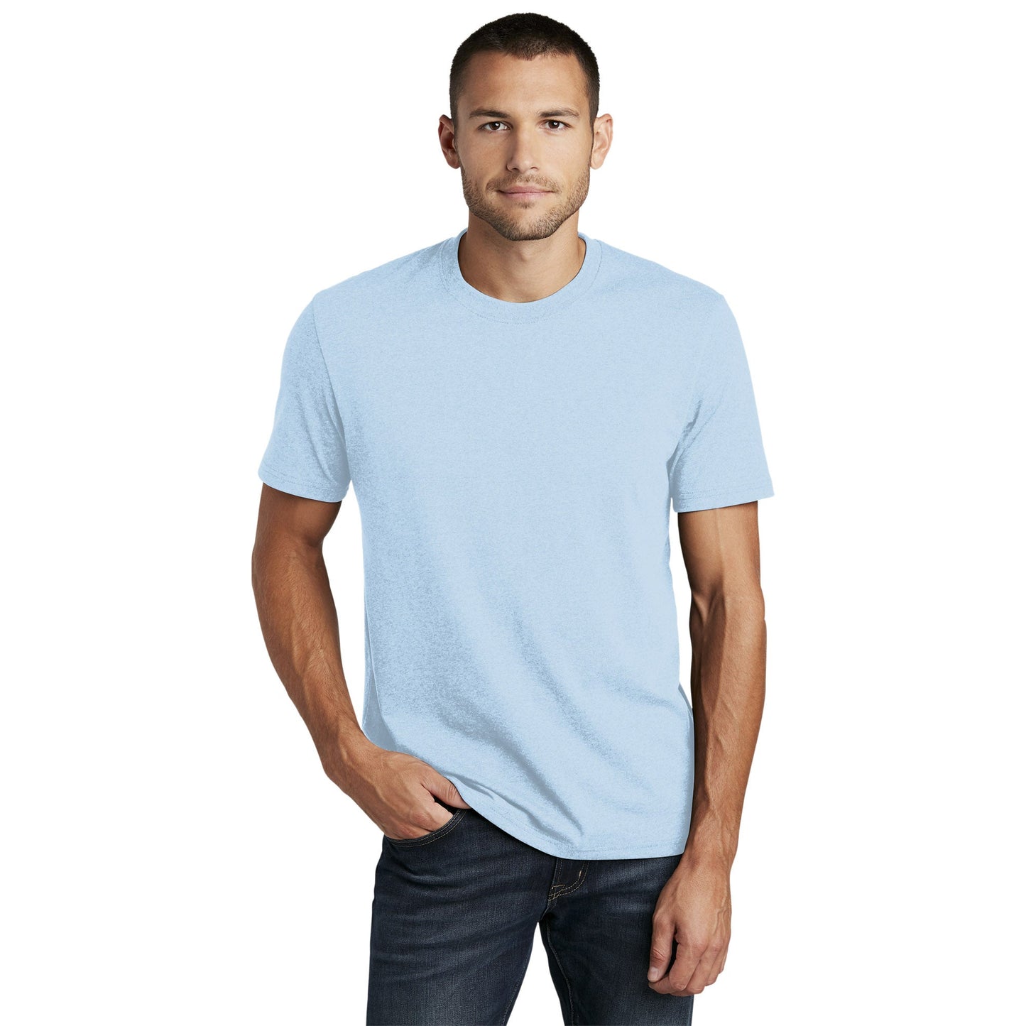 Black T-Shirts - District - Recycled Cotton Blend
