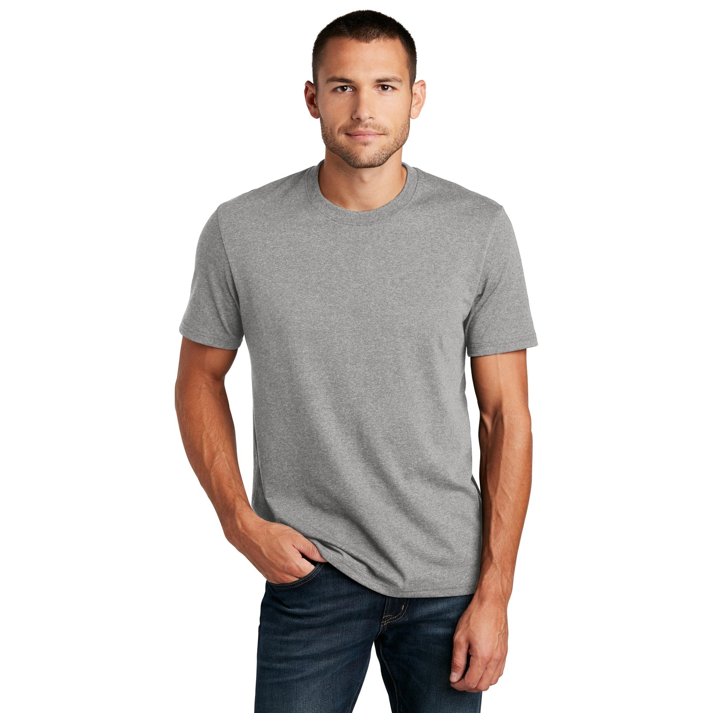 Black T-Shirts - District - Recycled Cotton Blend