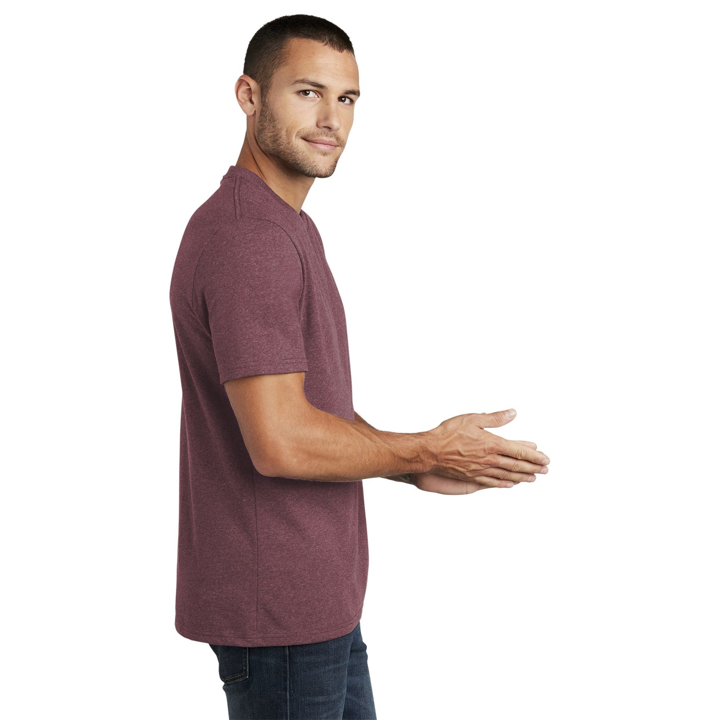 Black T-Shirts - District - Recycled Cotton Blend