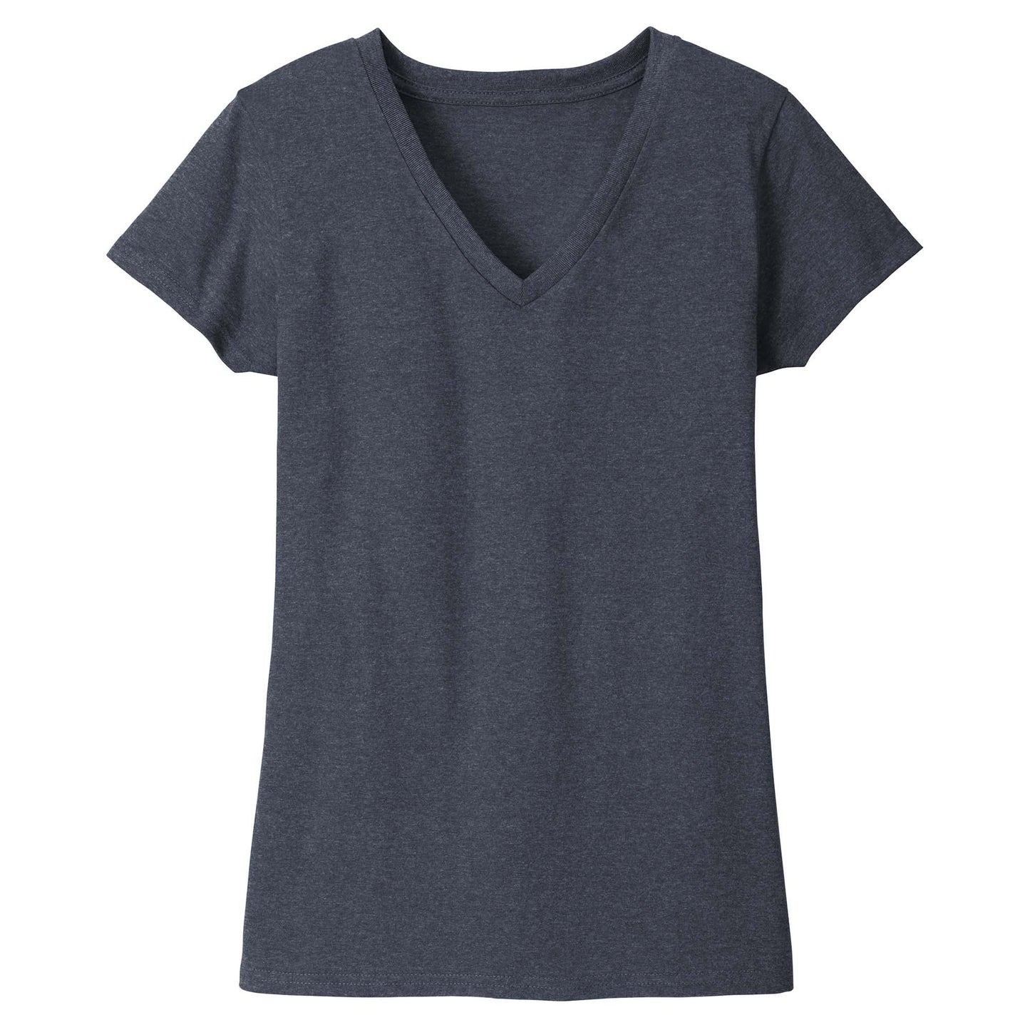 Black T-Shirts - District - Soft Eco-Friendly V-Neck - Fashion
