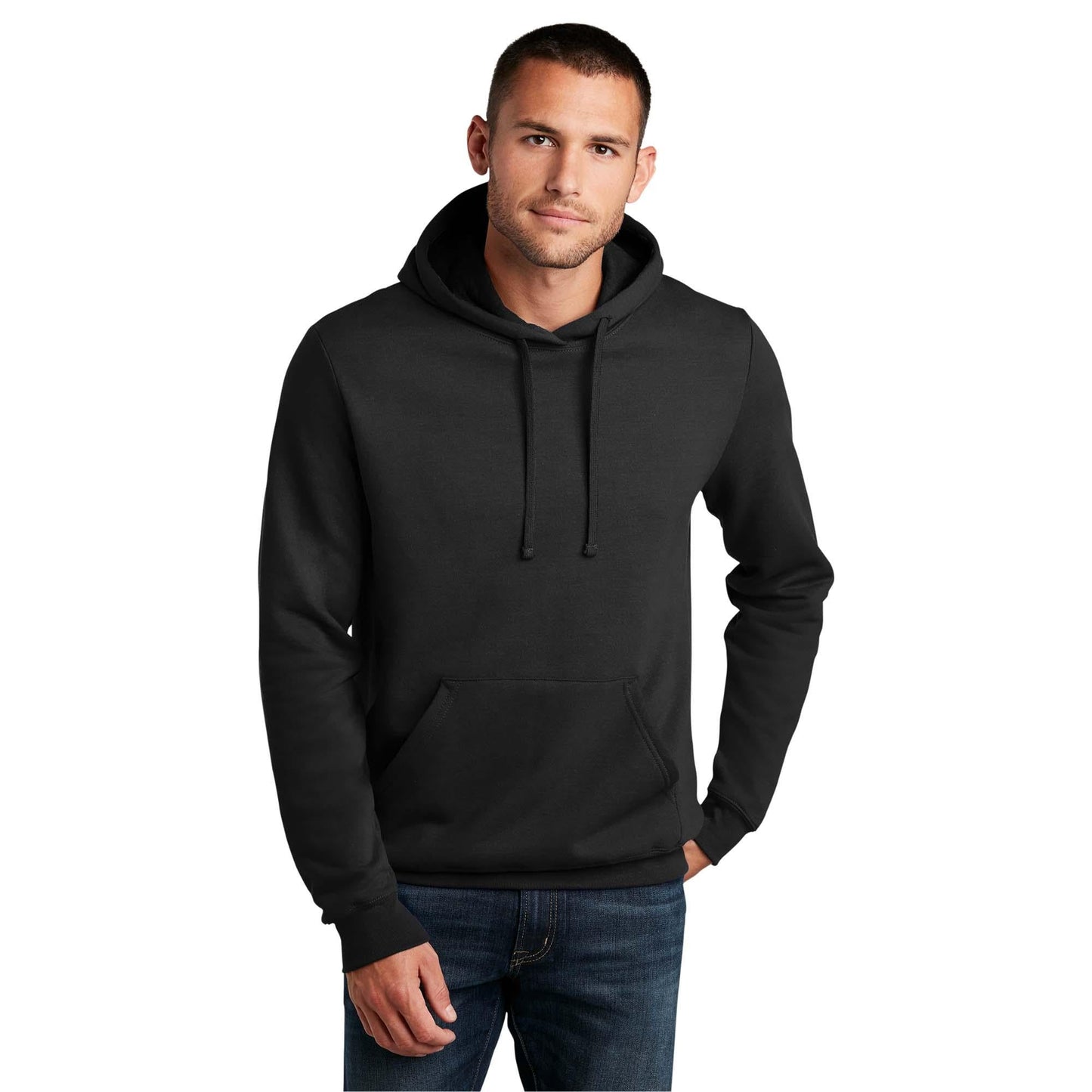 Black Sweatshirts - Cozy Hoodie - District - Soft Fleece