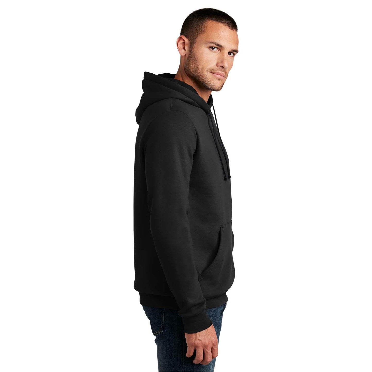 Black Sweatshirts - Cozy Hoodie - District - Soft Fleece
