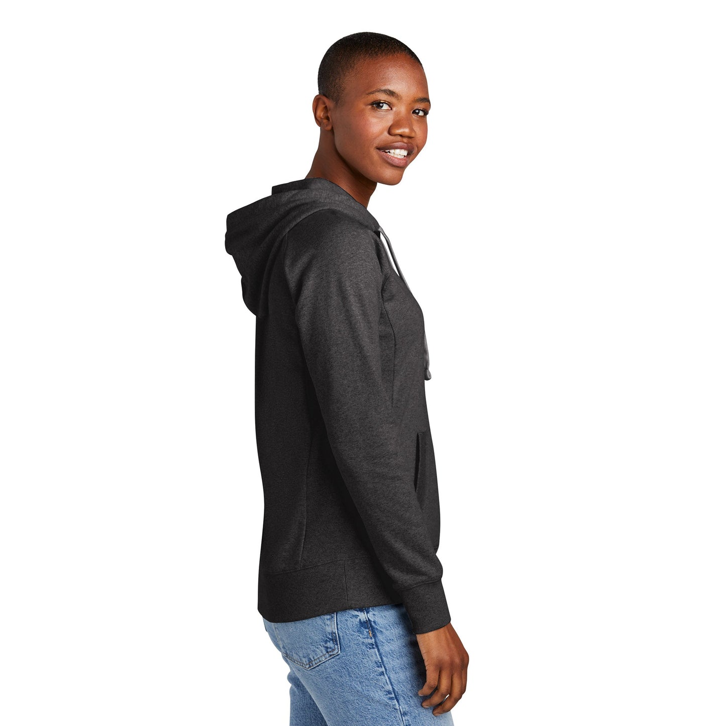 Black Sweatshirts - District - Eco-Friendly Fleece
