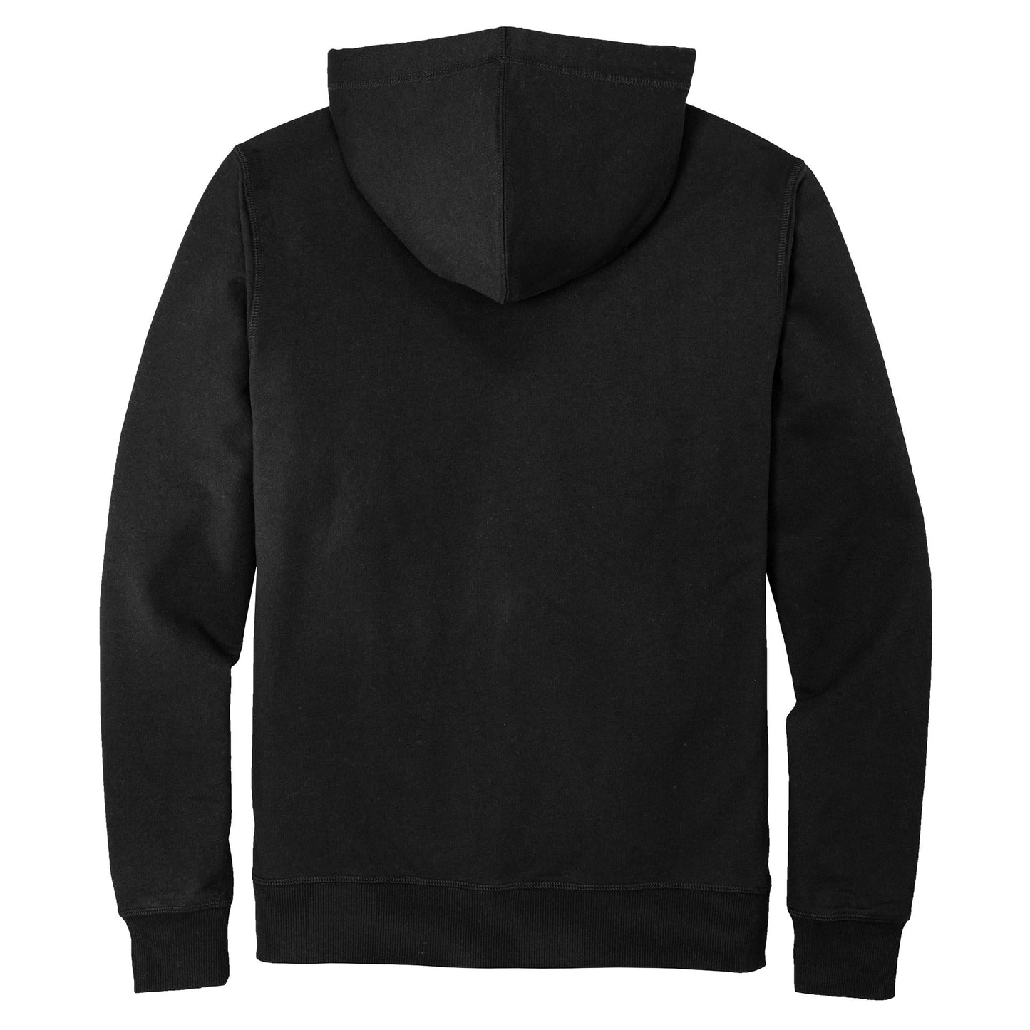 Black Fleece Hoodie - District - Unique Reclaimed Fabric