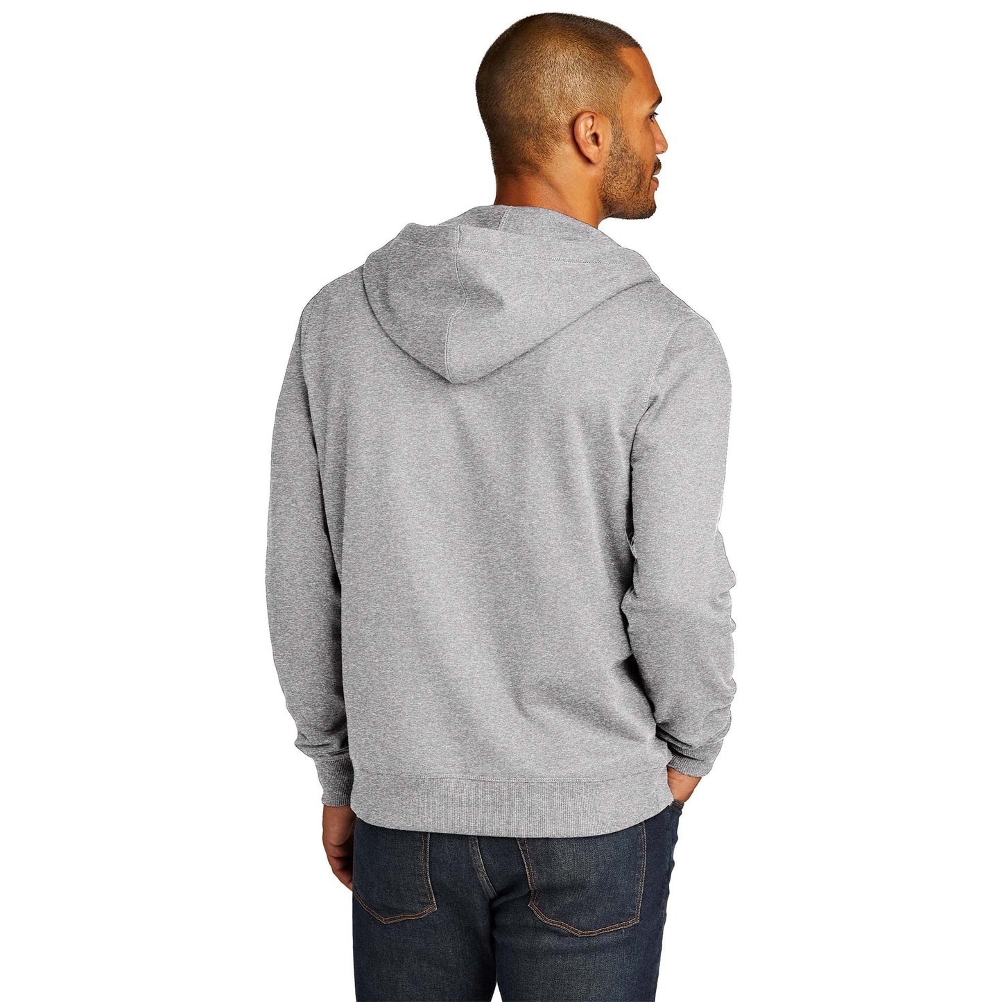 Black Fleece Hoodie - District - Unique Reclaimed Fabric