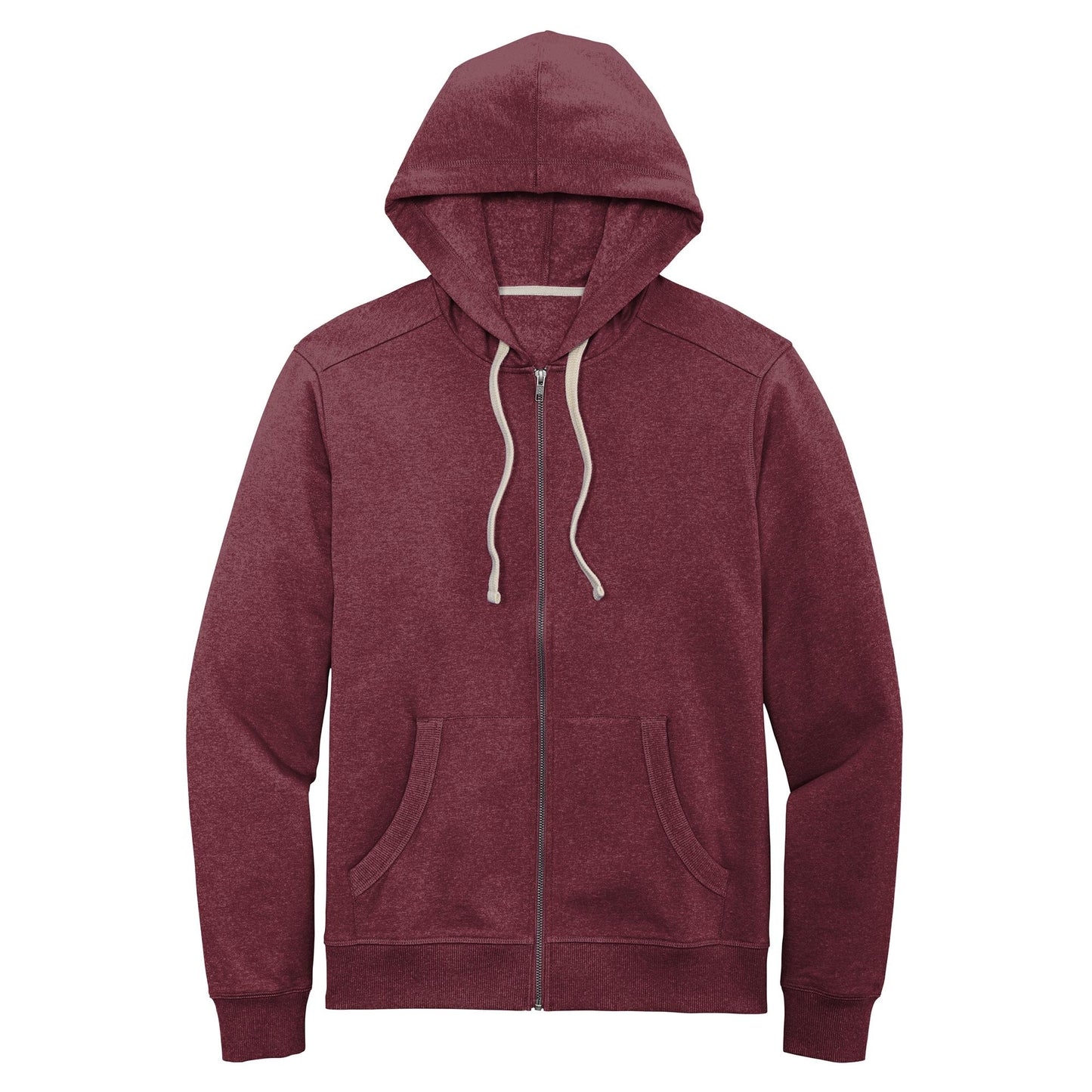 Black Fleece Hoodie - District - Unique Reclaimed Fabric