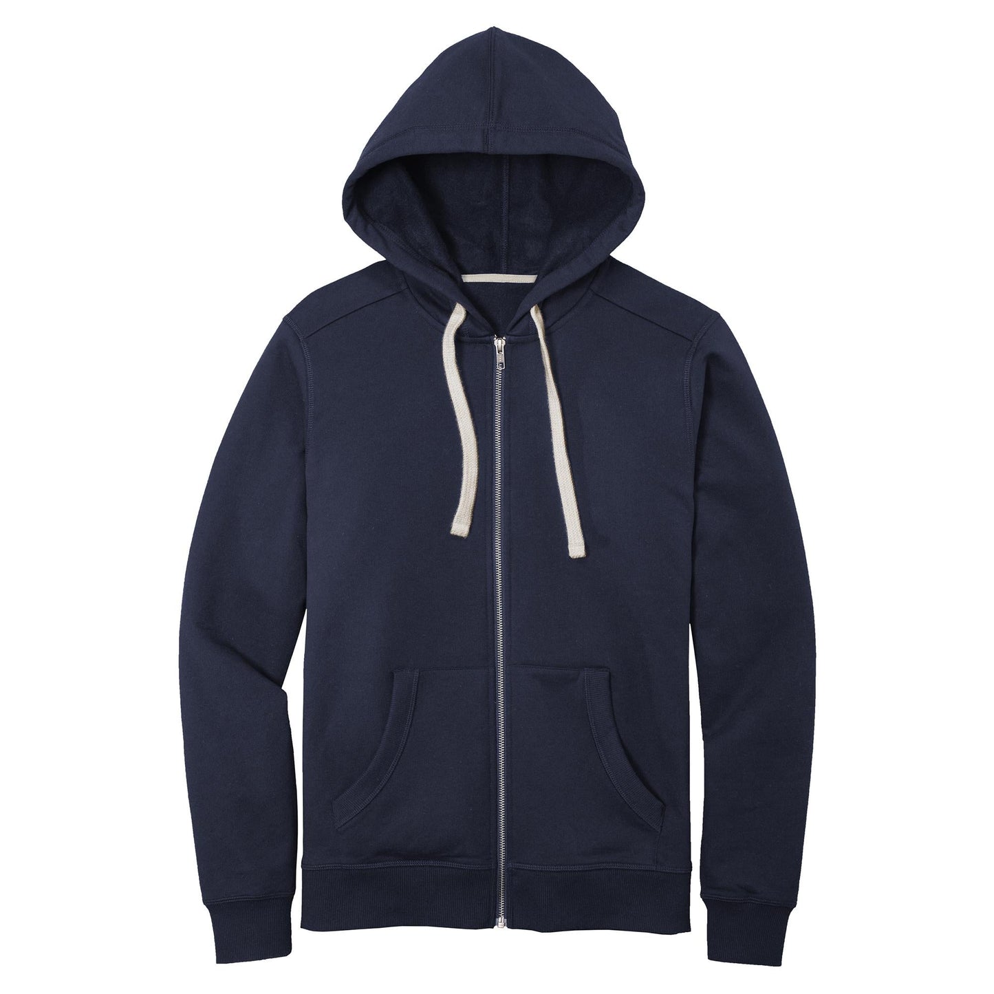 Black Fleece Hoodie - District - Unique Reclaimed Fabric