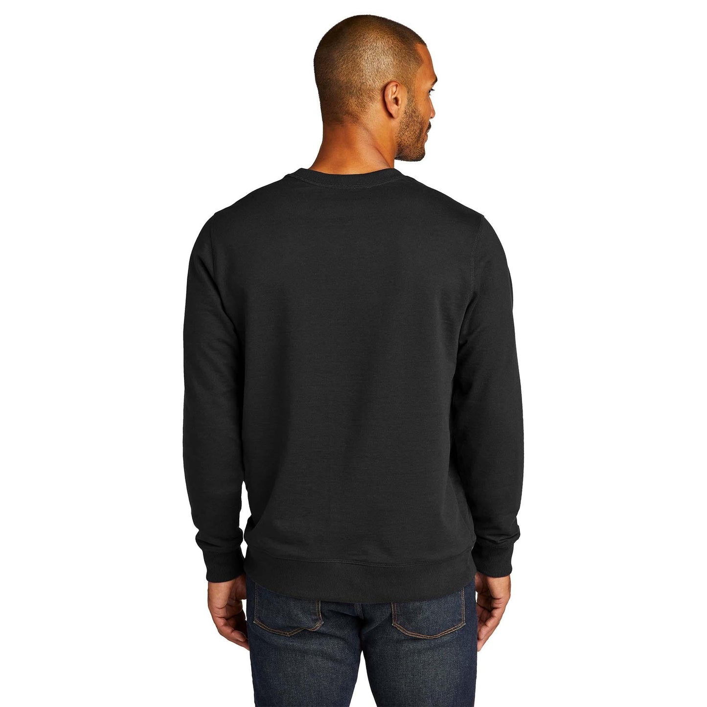 Black Sweatshirts - District - Eco-Friendly Fabric, Comfort