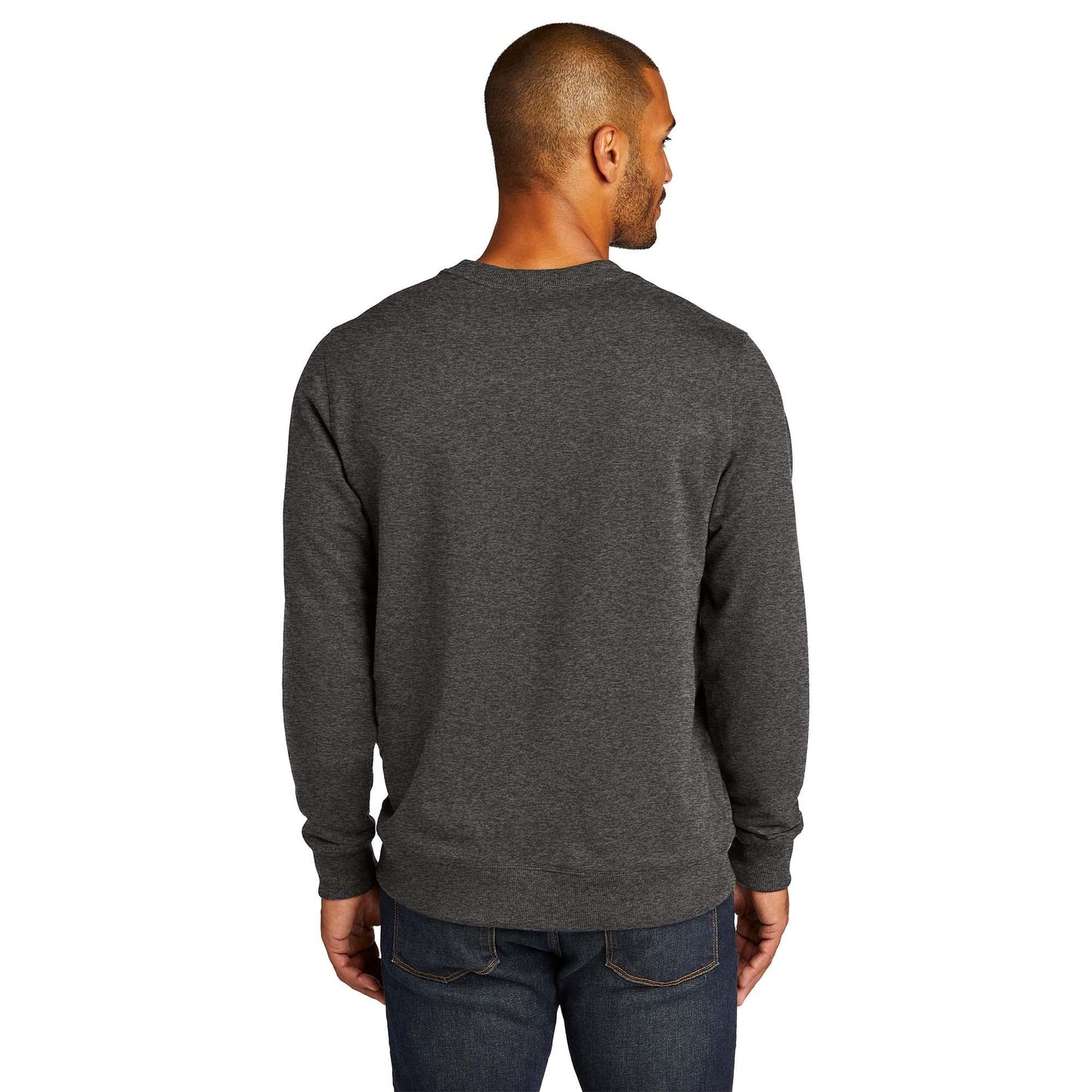Black Sweatshirts - District - Eco-Friendly Fabric, Comfort
