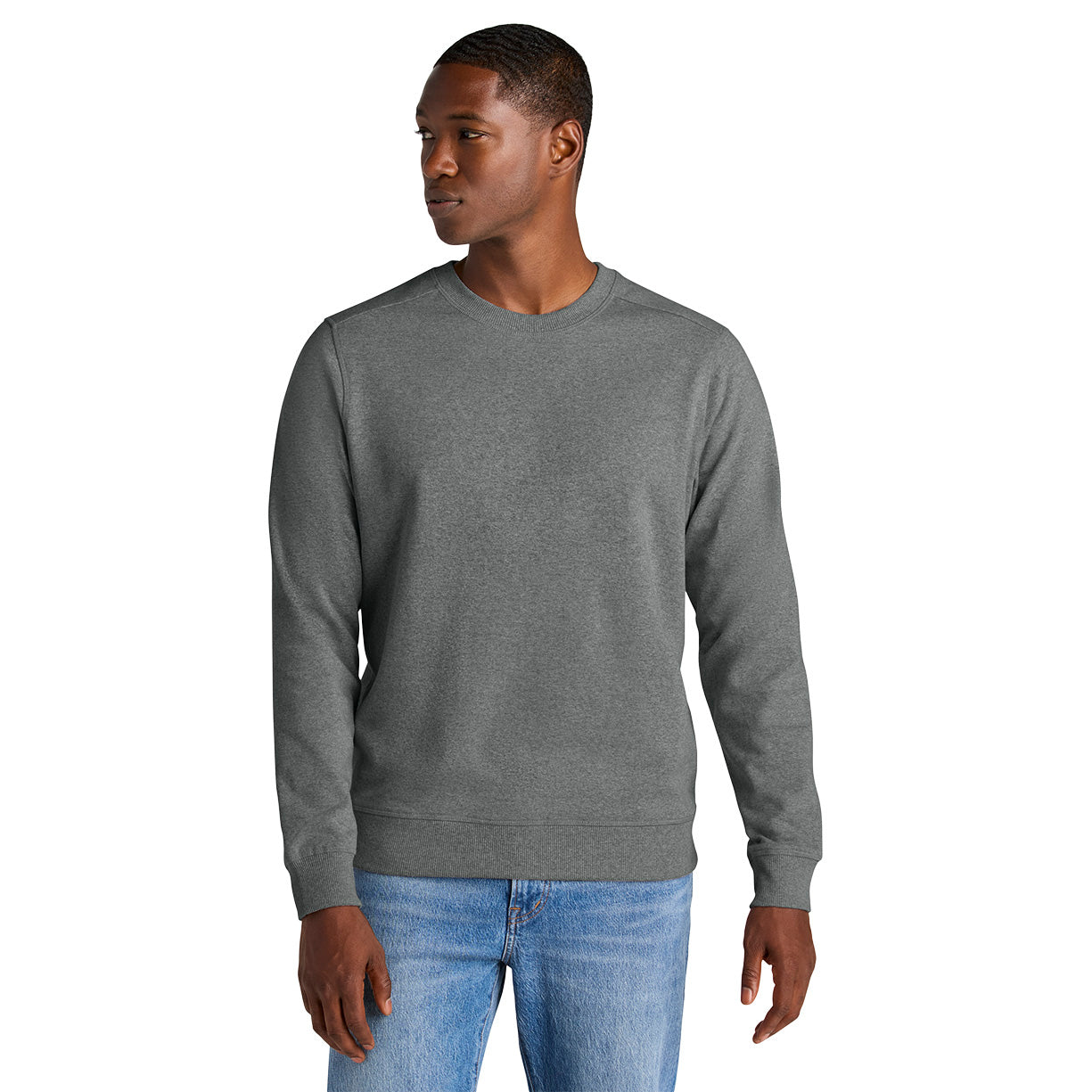 Black Sweatshirts - District - Eco-Friendly Fabric, Comfort