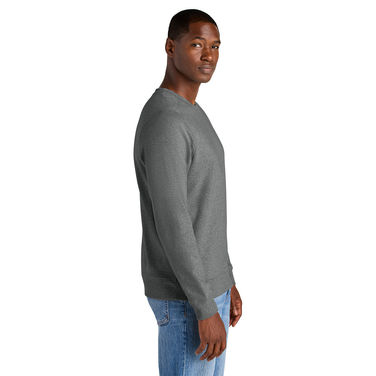 Black Sweatshirts - District - Eco-Friendly Fabric, Comfort