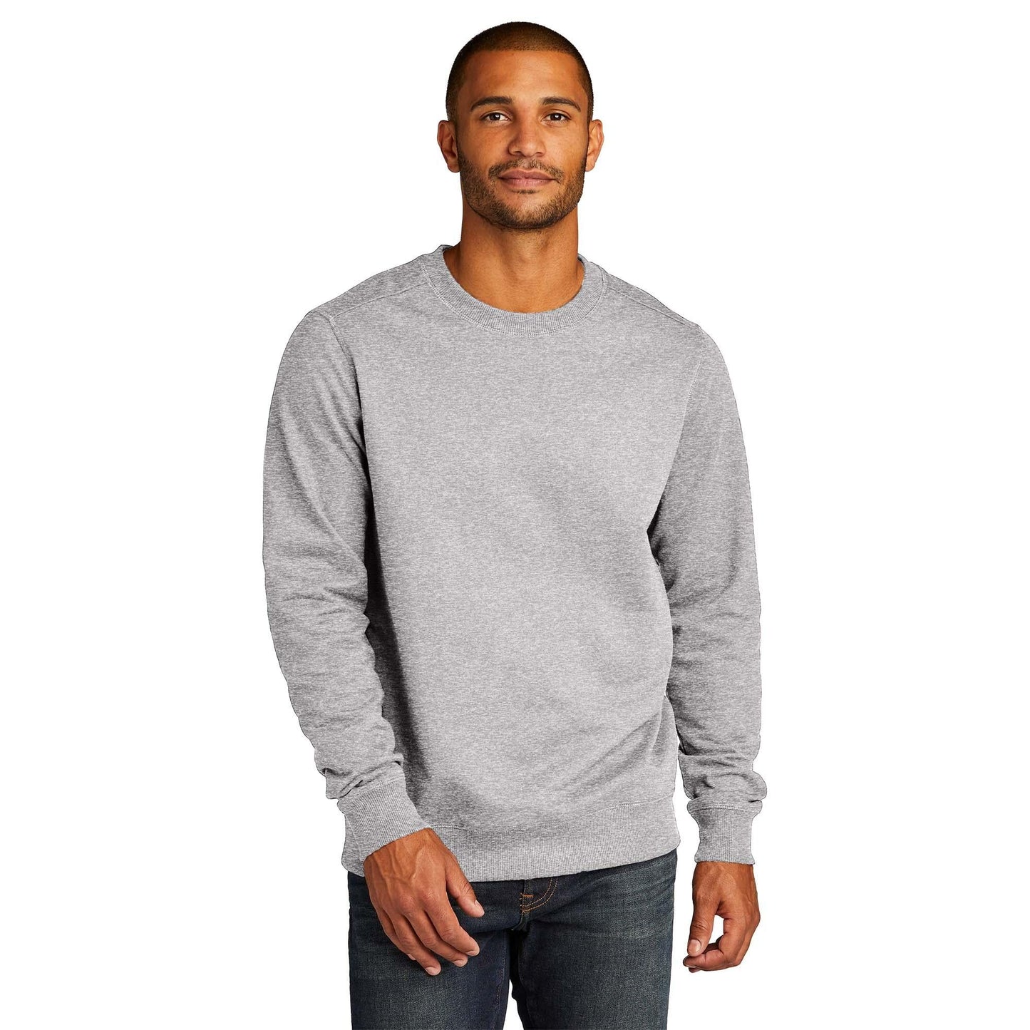 Black Sweatshirts - District - Eco-Friendly Fabric, Comfort