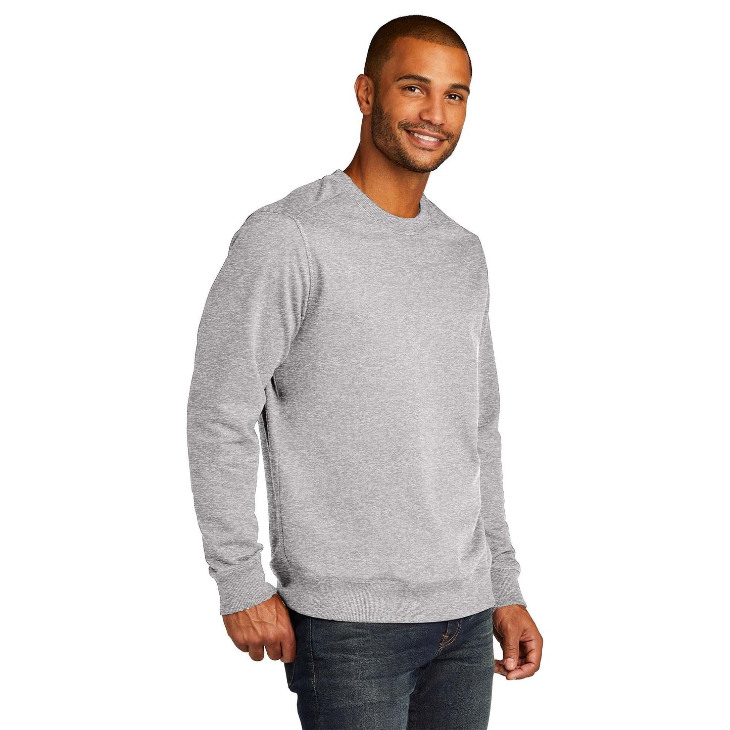 Black Sweatshirts - District - Eco-Friendly Fabric, Comfort