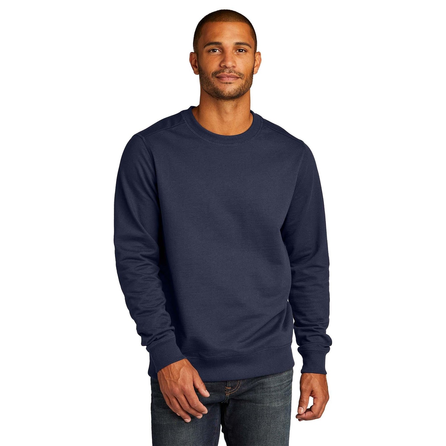 Black Sweatshirts - District - Eco-Friendly Fabric, Comfort
