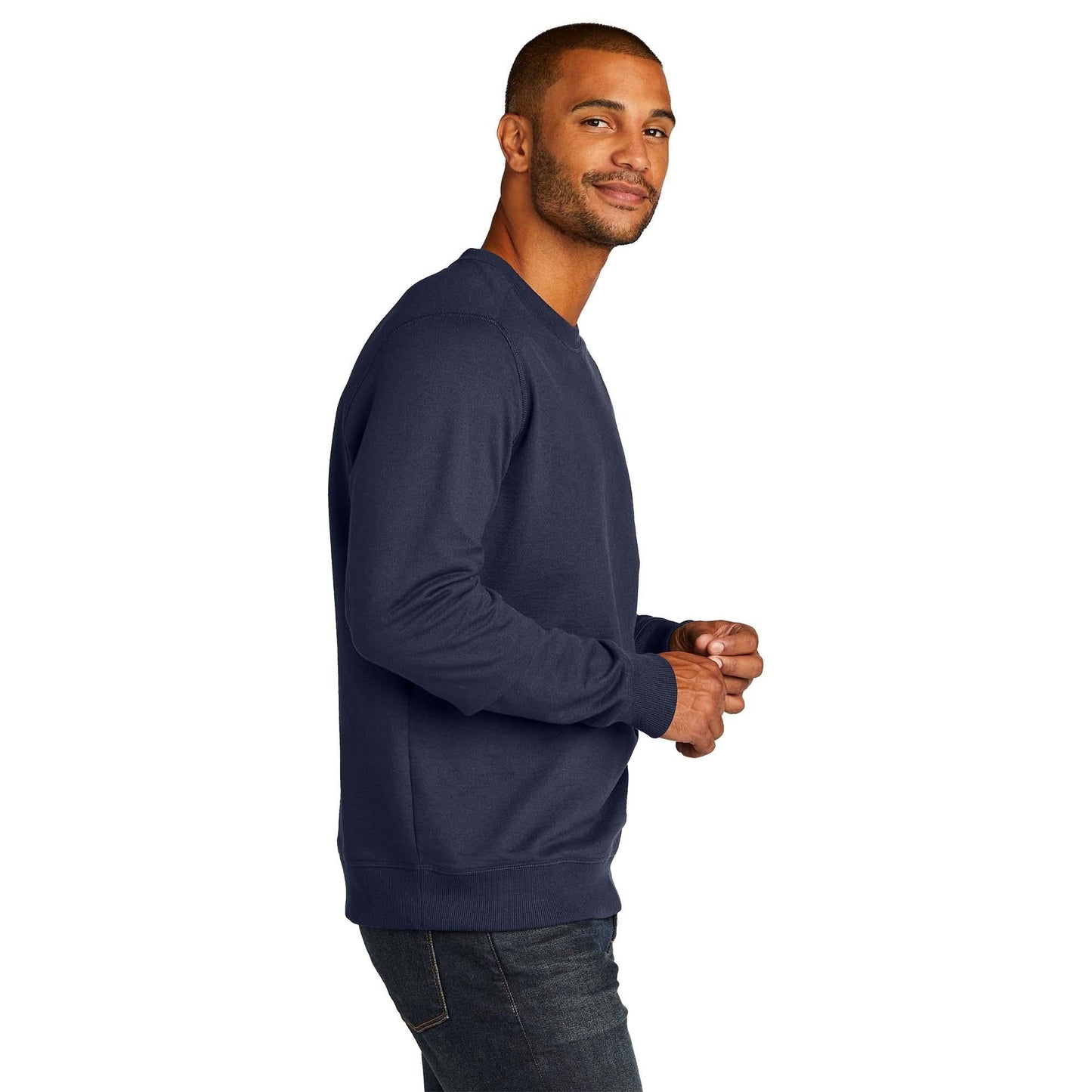 Black Sweatshirts - District - Eco-Friendly Fabric, Comfort